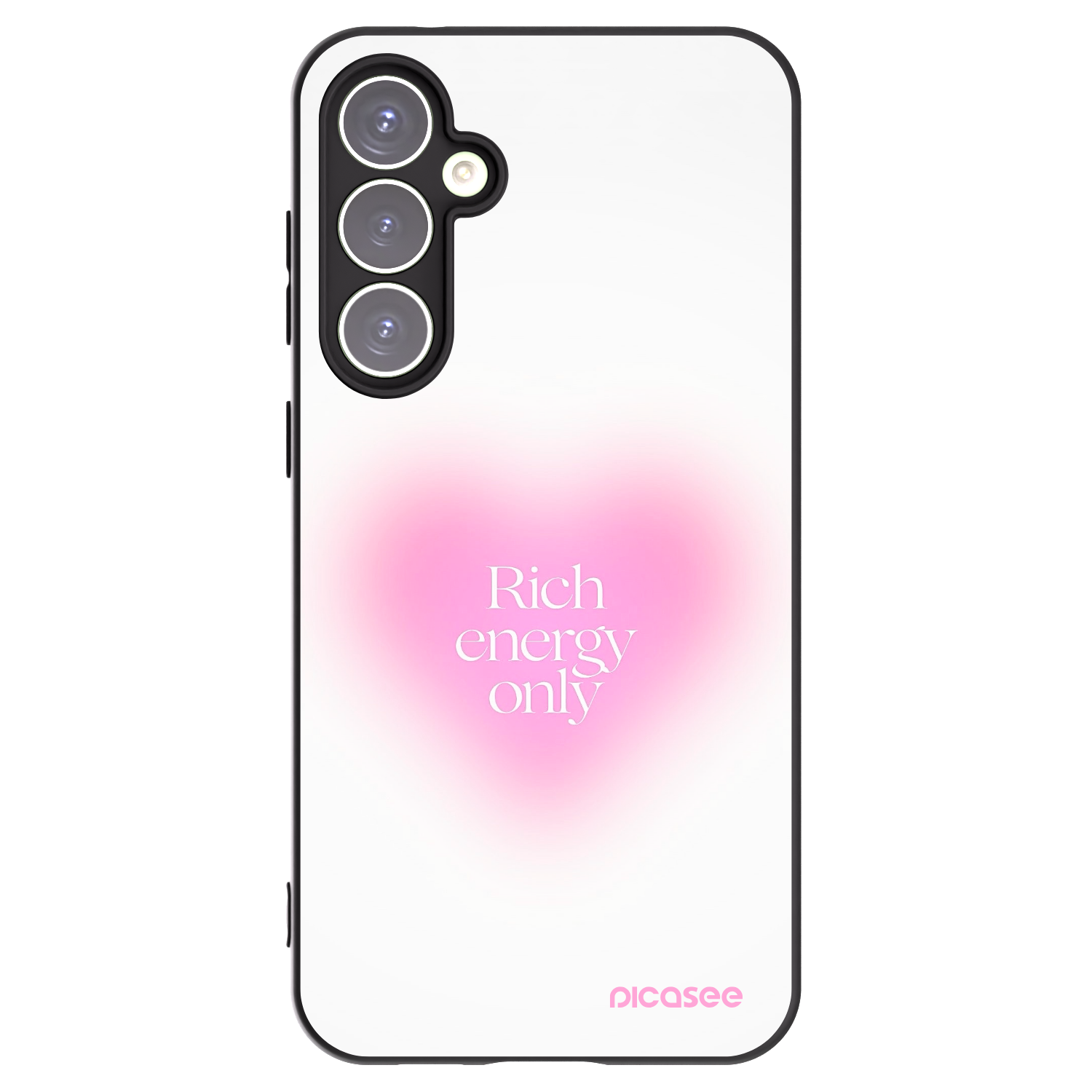 Picasee silikonowe czarne etui na Samsung Galaxy S23 FE S711B - Rich Energy