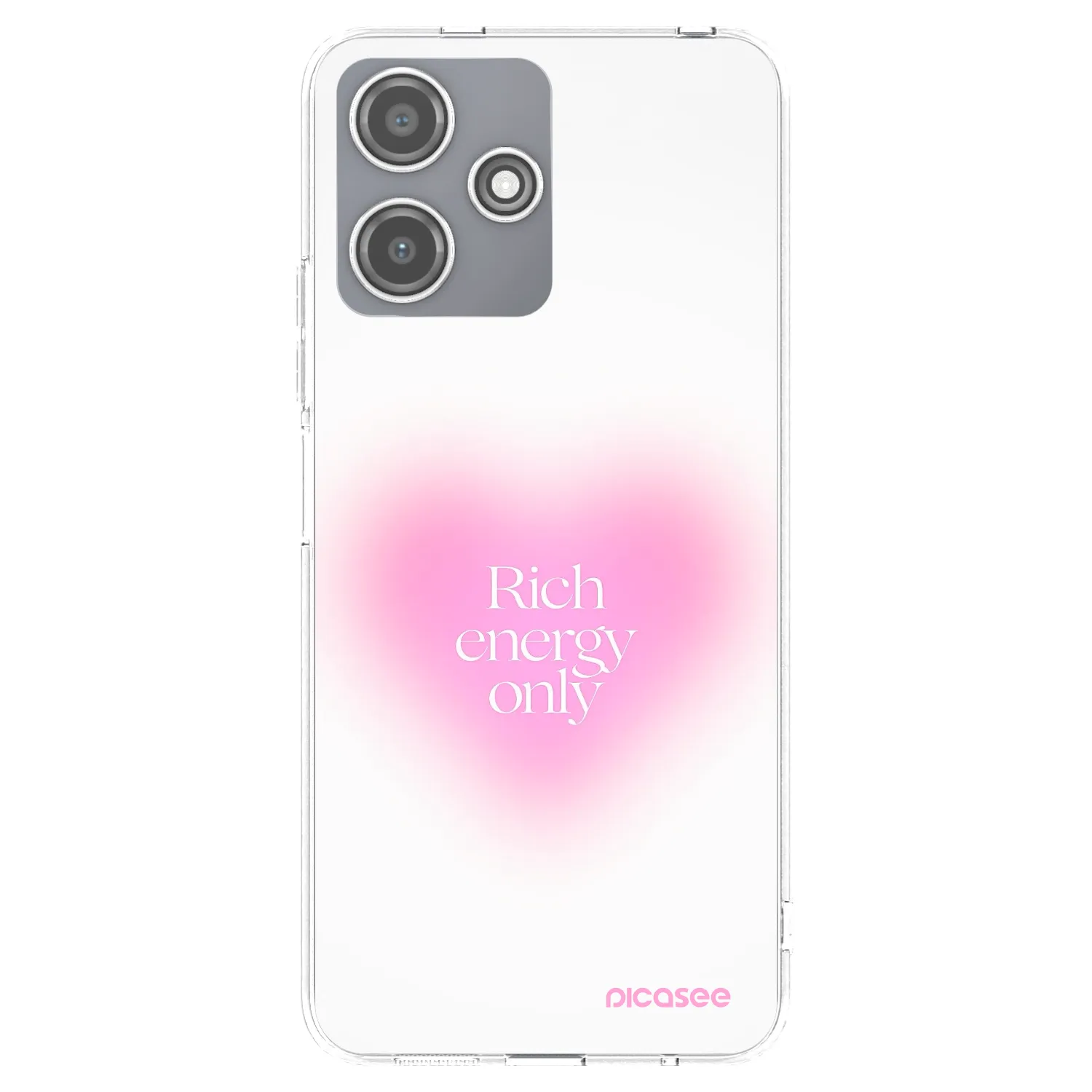 Picasee silikonowe przeźroczyste etui na Xiaomi Redmi 12 5G - Rich Energy