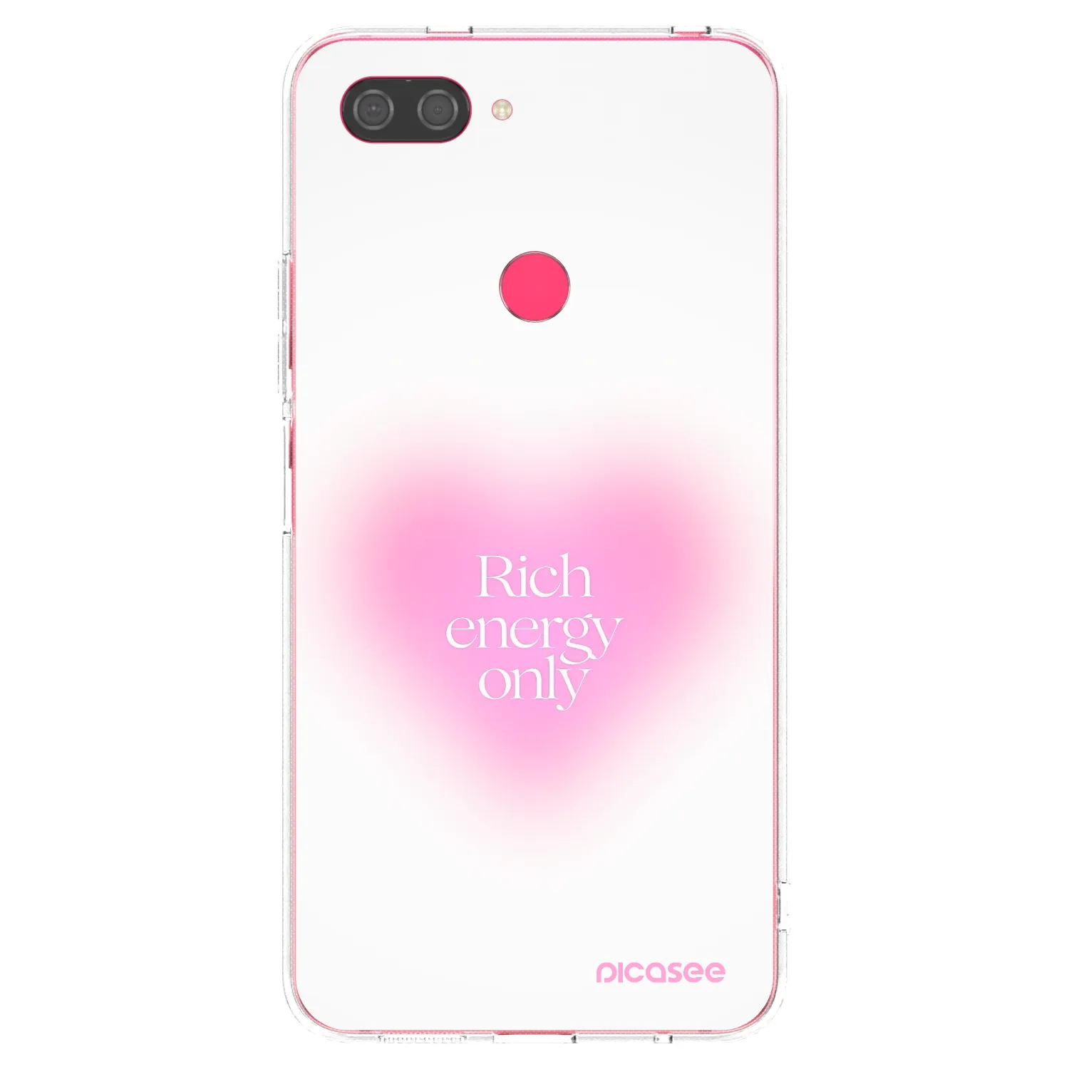 Picasee silikonowe przeźroczyste etui na Xiaomi Mi 8 Lite - Rich Energy