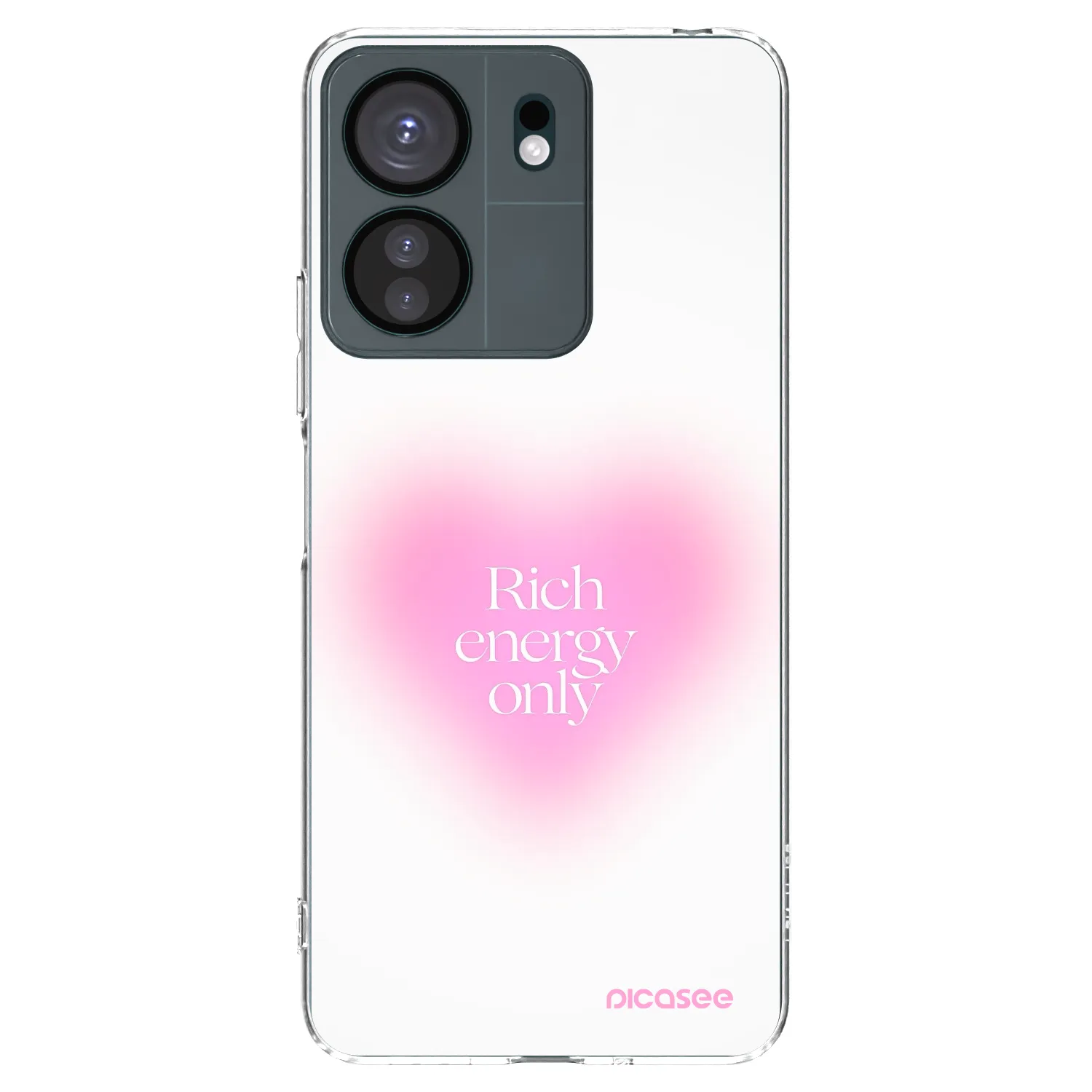 Picasee silikonowe przeźroczyste etui na Xiaomi Redmi 13C 4G - Rich Energy