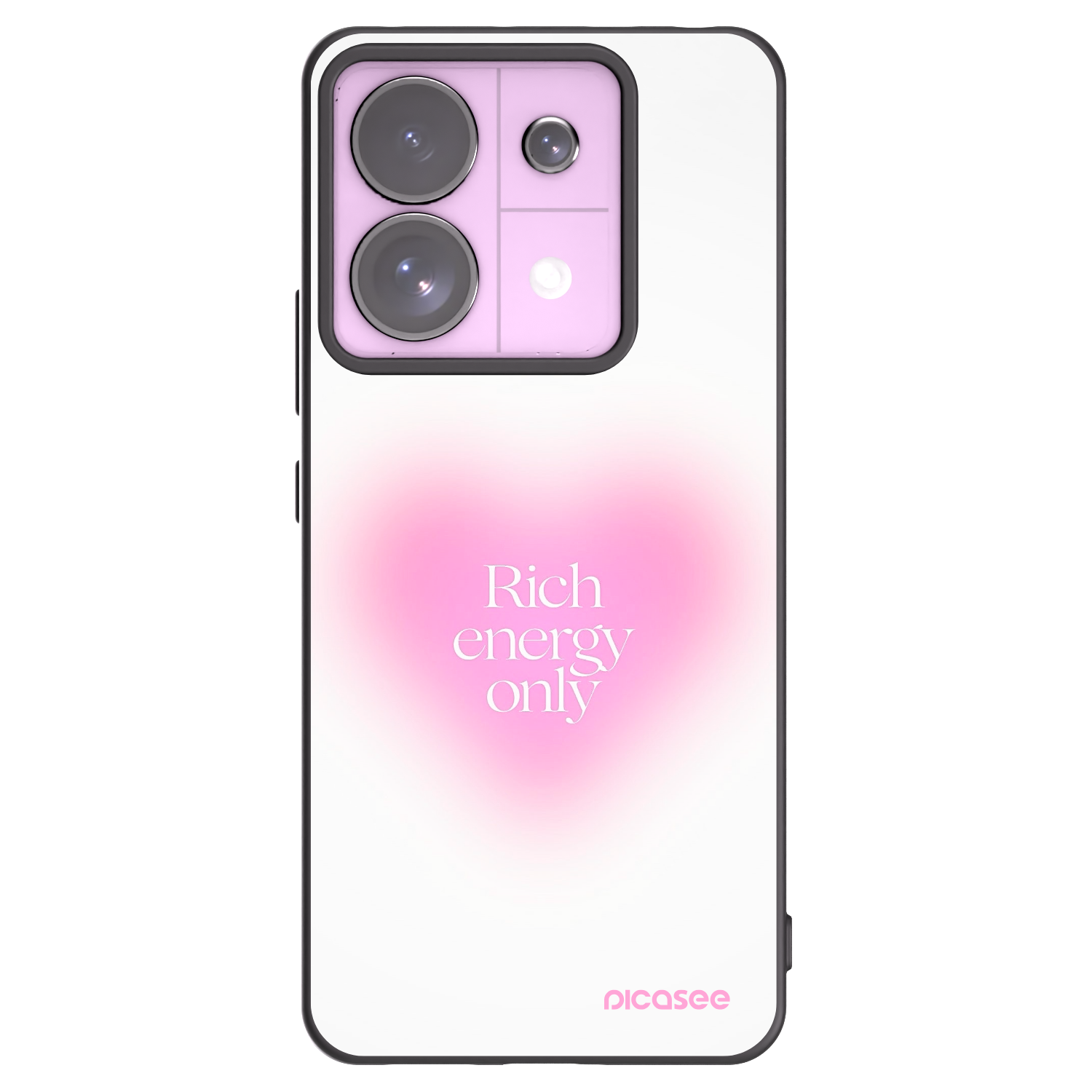 Picasee silikonowe czarne etui na Xiaomi Redmi Note 13 Pro 5G - Rich Energy