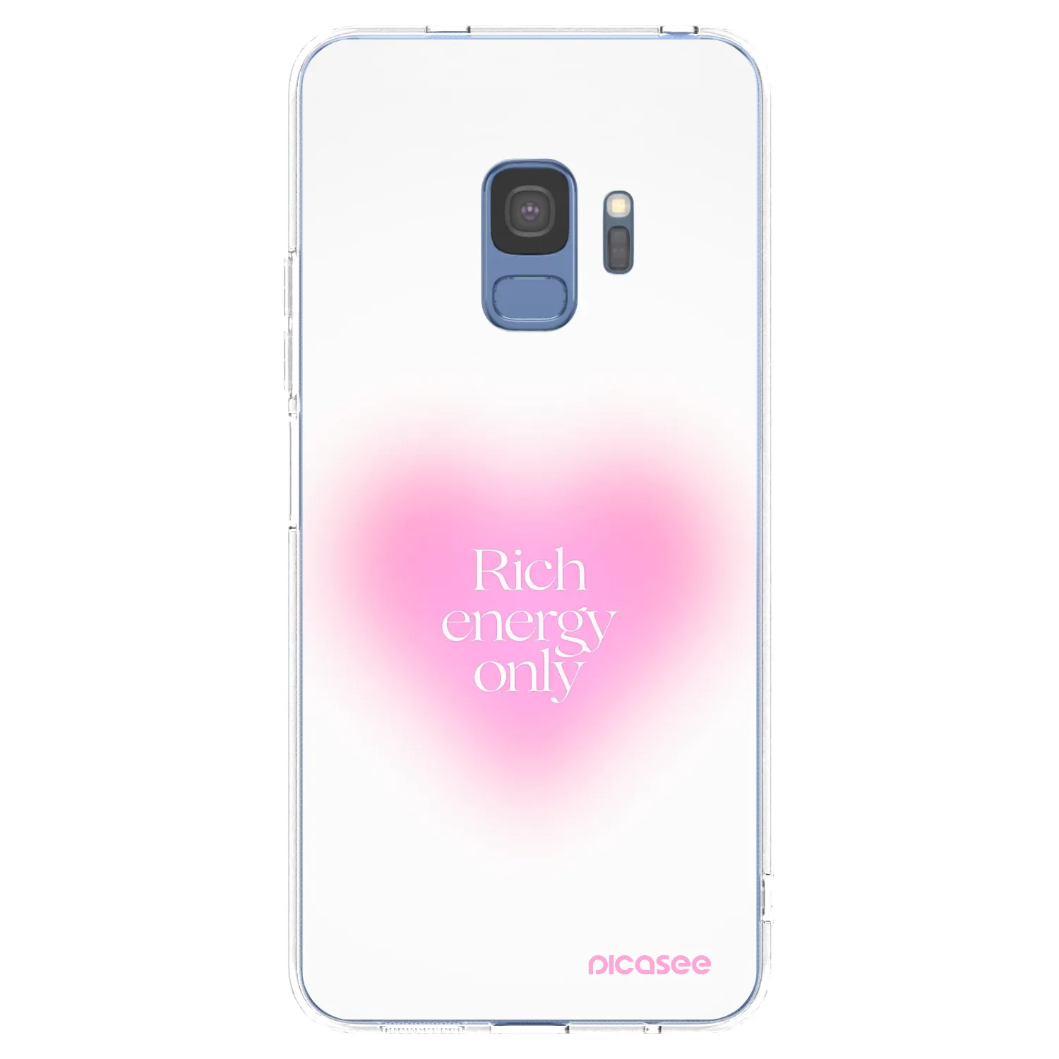 Picasee silikonowe przeźroczyste etui na Samsung Galaxy S9 G960F - Rich Energy