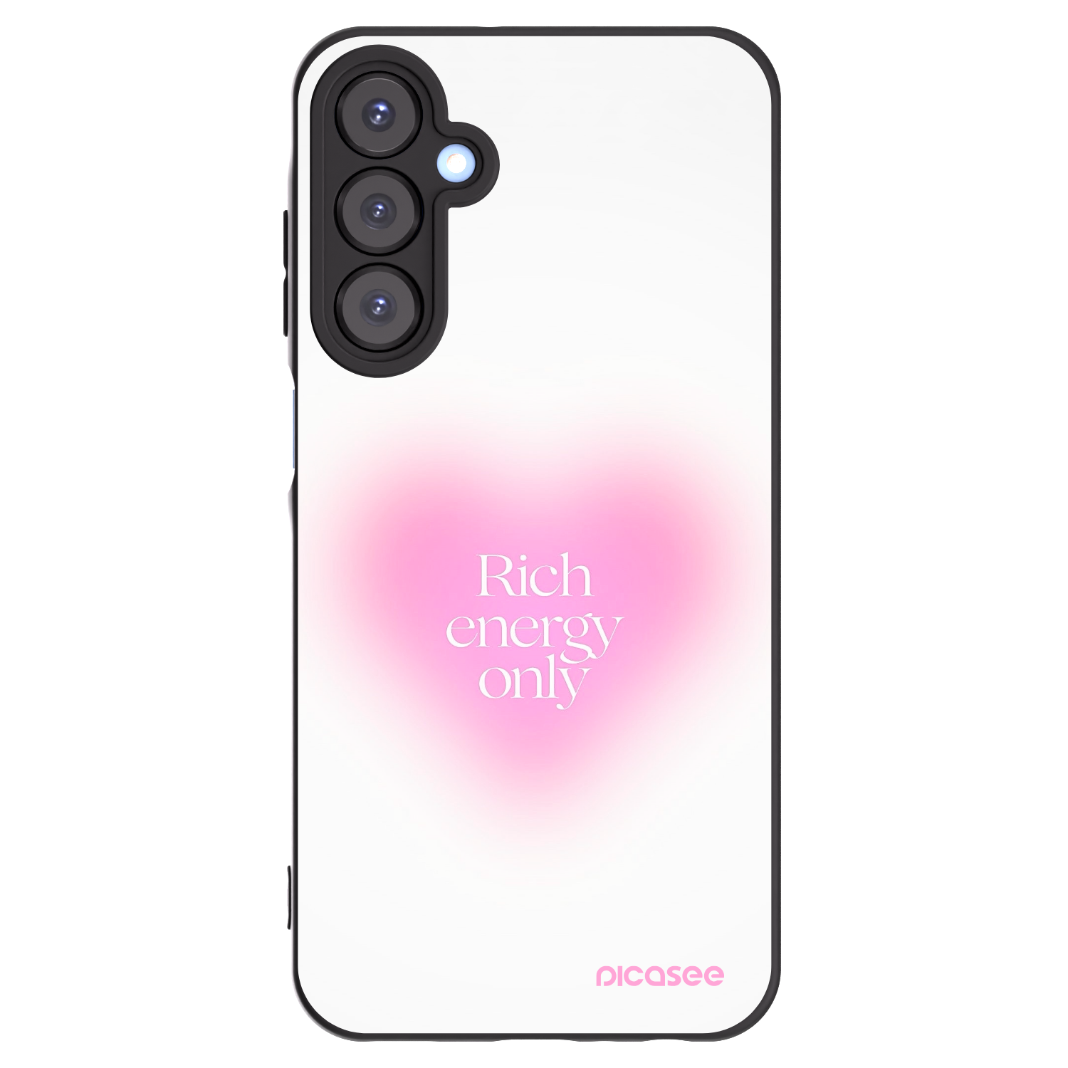Picasee silikonowe czarne etui na Samsung Galaxy A25 A256B 5G - Rich Energy