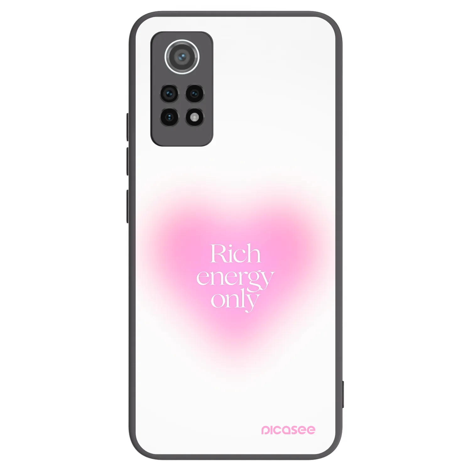Picasee silikonowe czarne etui na Xiaomi Redmi Note 12 Pro 4G - Rich Energy