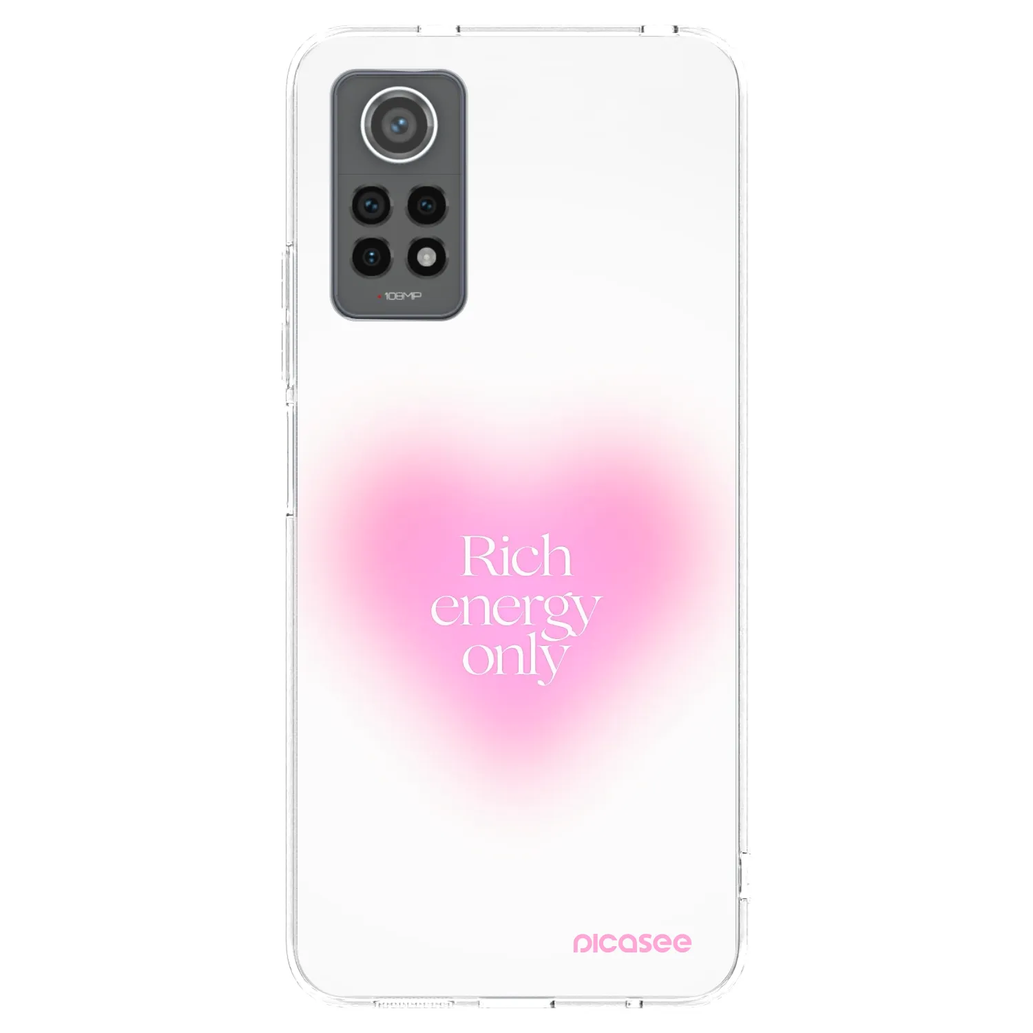 Picasee silikonowe przeźroczyste etui na Xiaomi Redmi Note 12 Pro 4G - Rich Energy