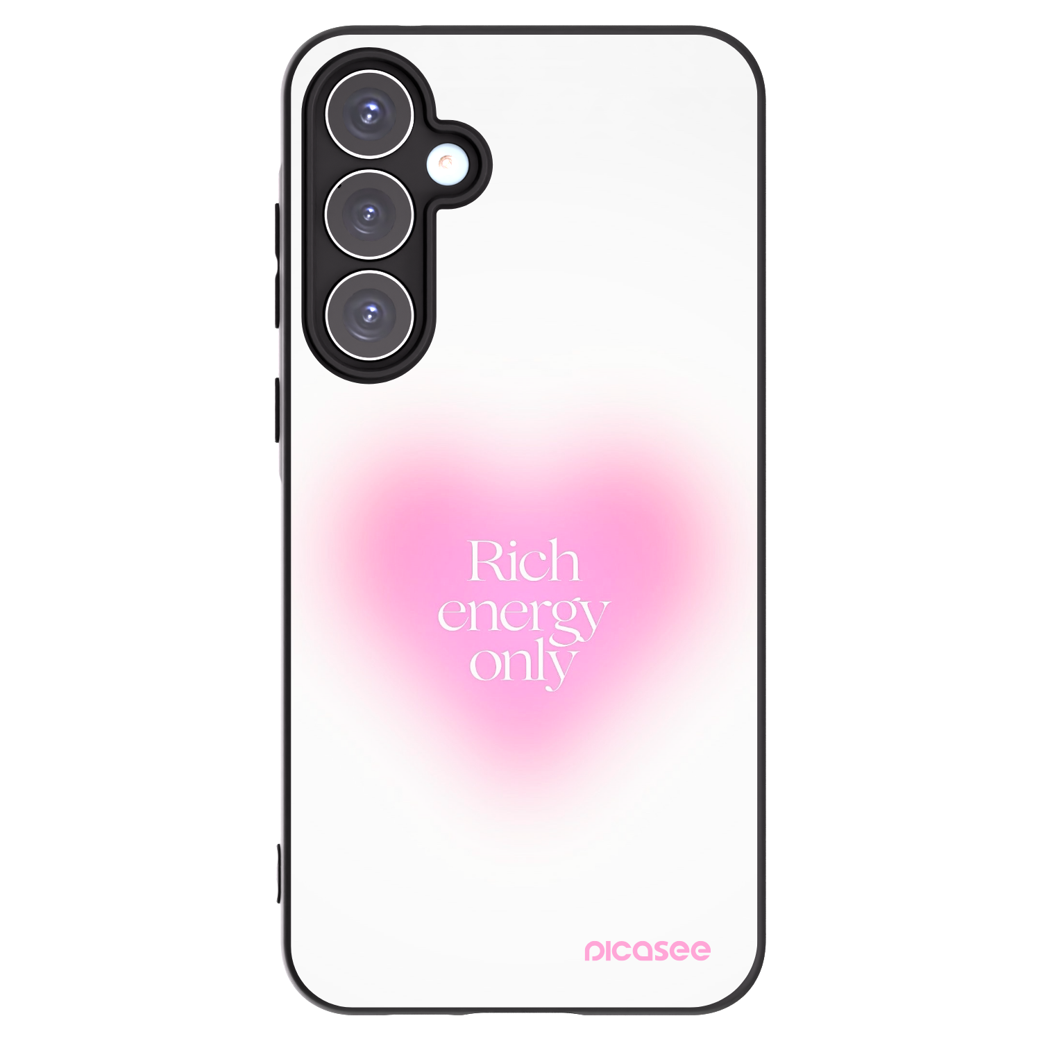 Picasee silikonowe czarne etui na Samsung Galaxy A55 5G A556B - Rich Energy