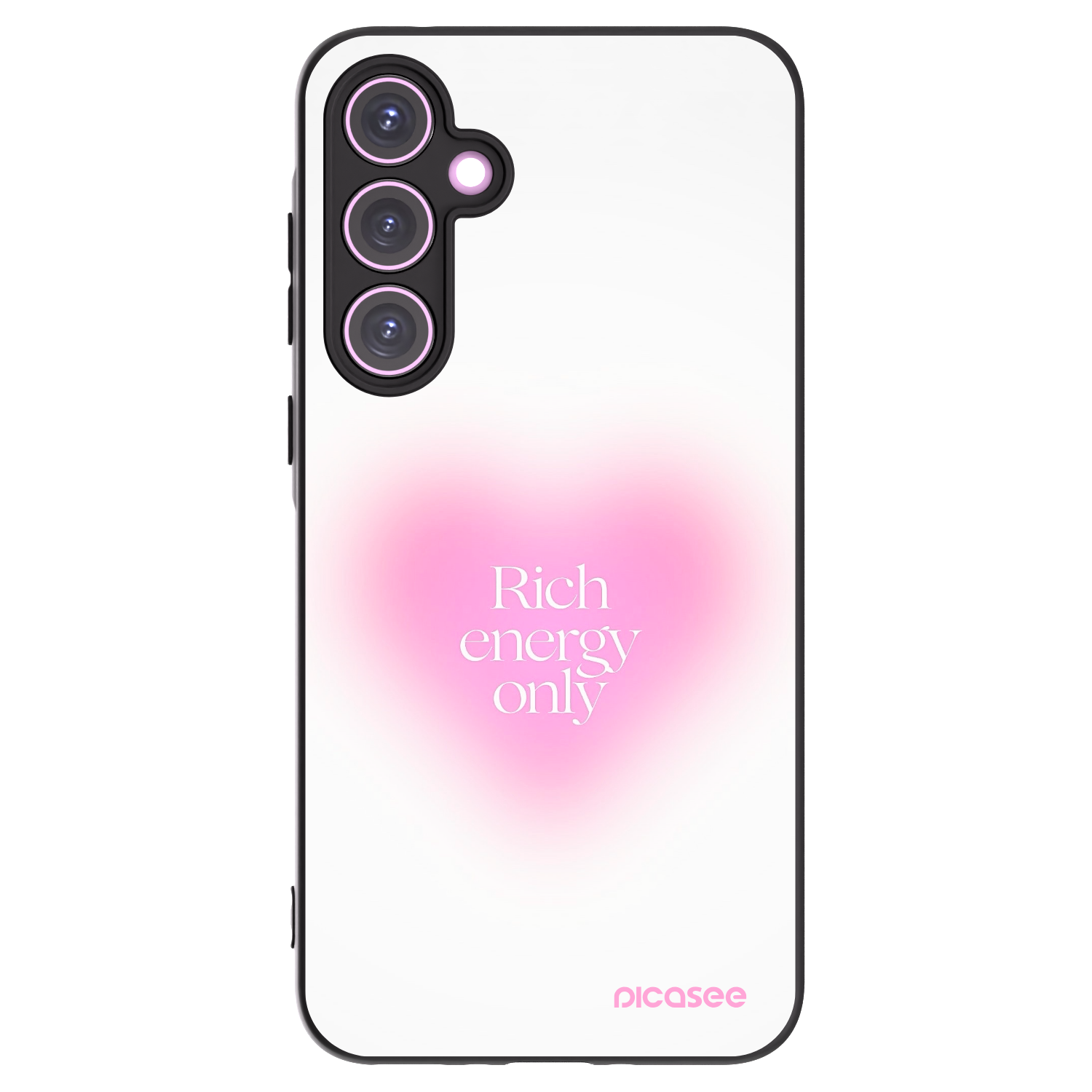 Picasee silikonowe czarne etui na Samsung Galaxy A35 5G A356B - Rich Energy