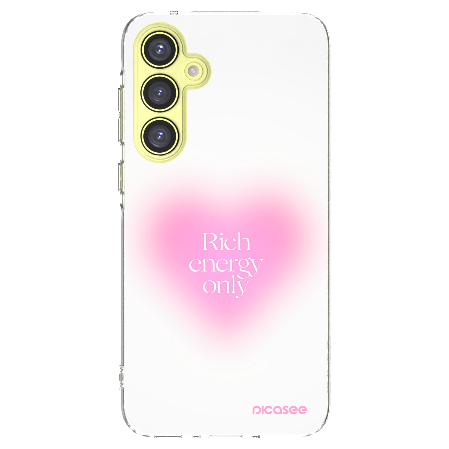 Picasee silikonowe przeźroczyste etui na Samsung Galaxy A35 5G A356B - Rich Energy