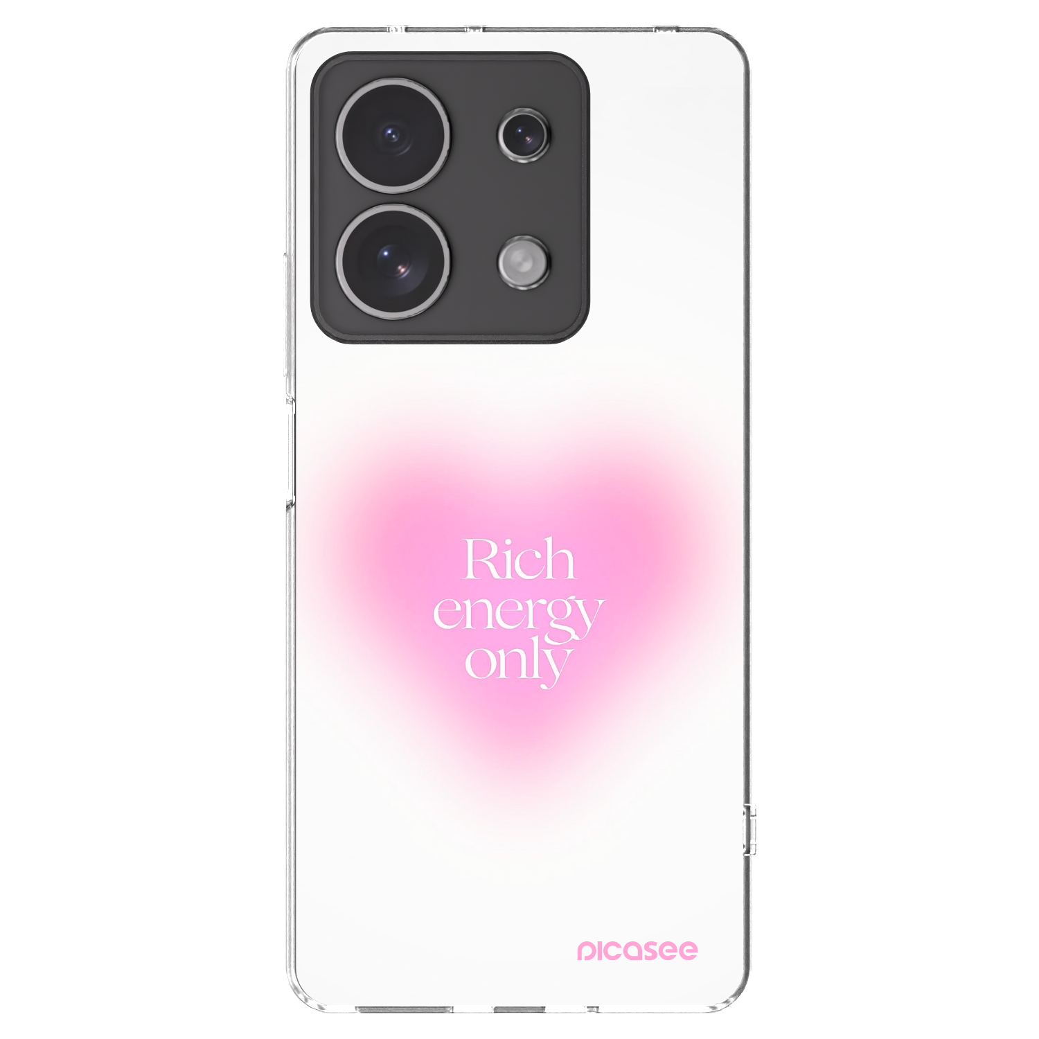 Picasee silikonowe przeźroczyste etui na Xiaomi Redmi Note 13 4G - Rich Energy