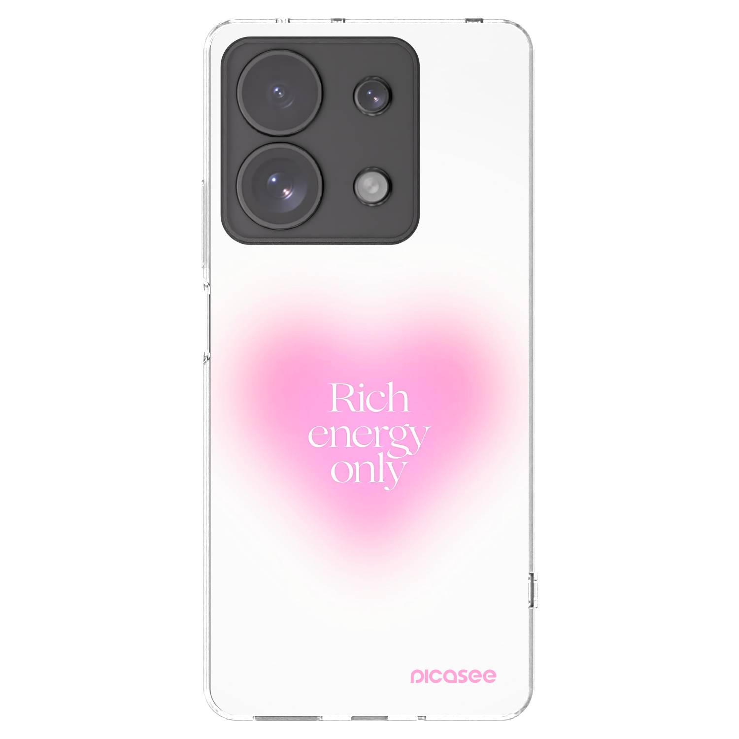 Picasee silikonowe przeźroczyste etui na Xiaomi Redmi Note 13 Pro 4G - Rich Energy