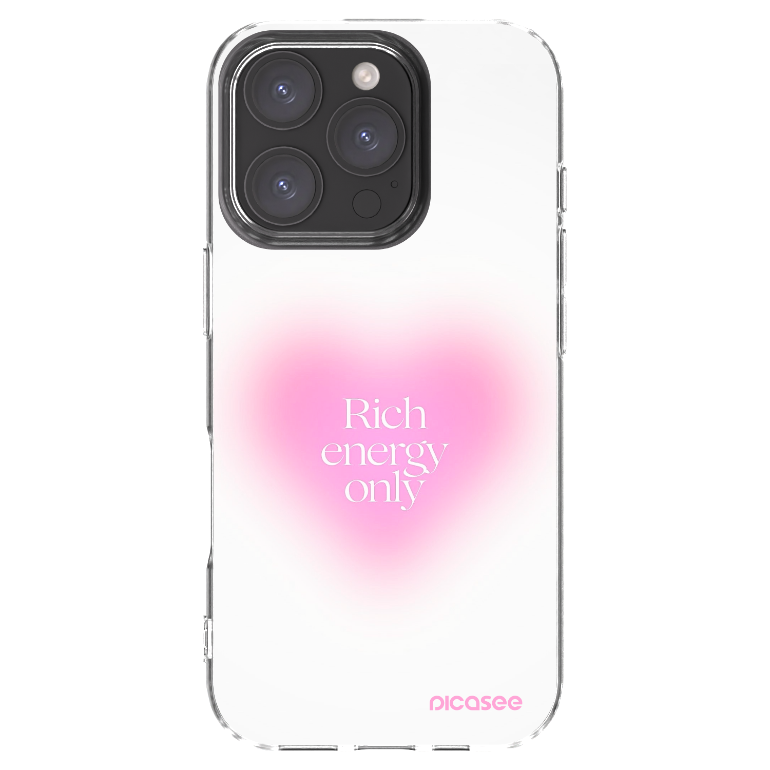 Picasee silikonowe przeźroczyste etui na Apple iPhone 16 Pro - Rich Energy
