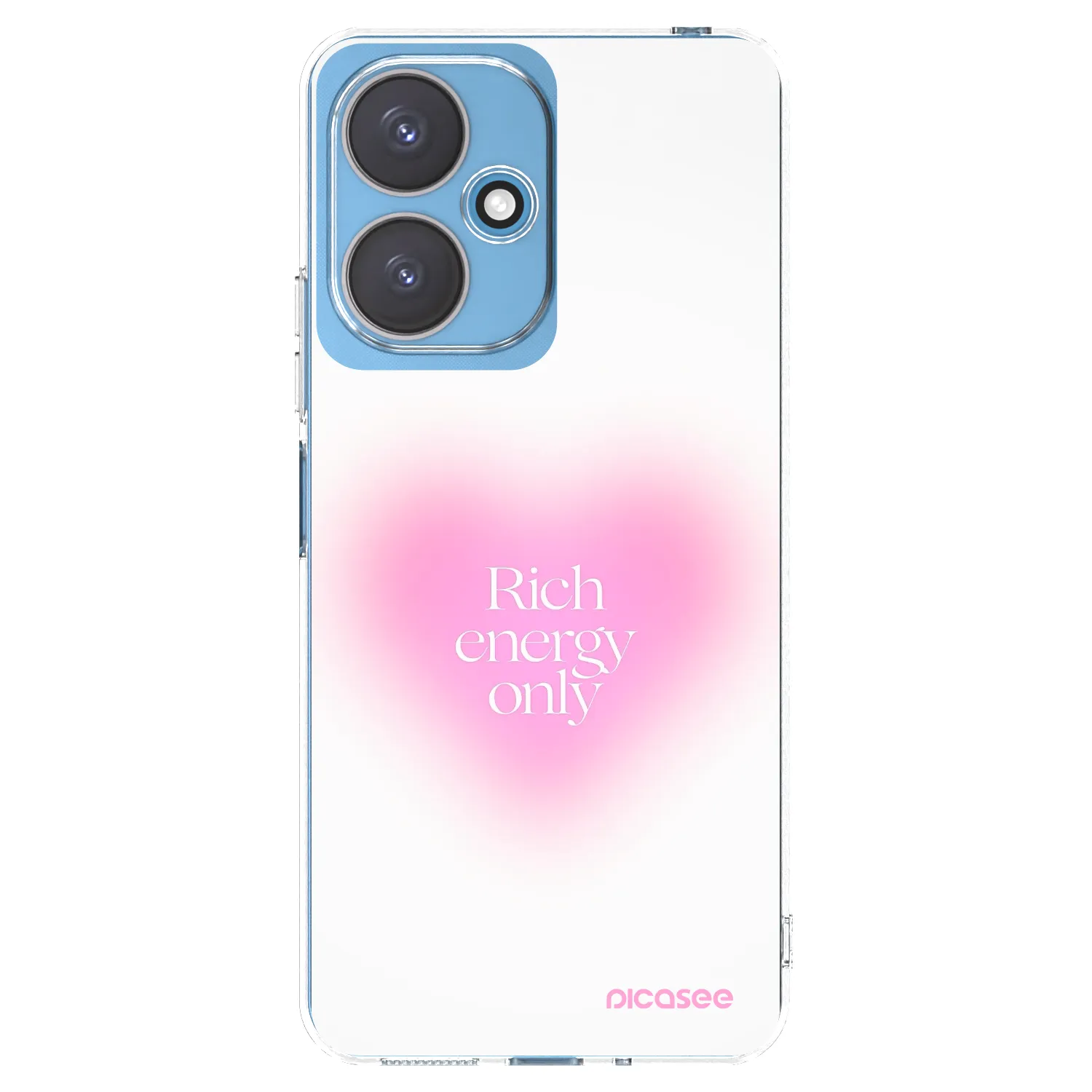 Picasee silikonowe przeźroczyste etui na Xiaomi Redmi 13C 5G - Rich Energy