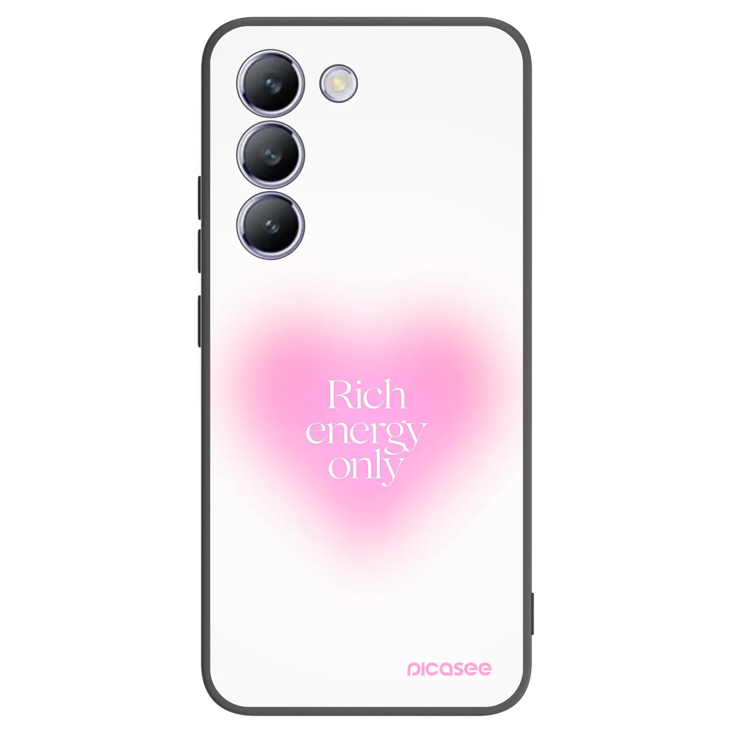 Picasee silikonowe czarne etui na Vivo V40 SE 5G - Rich Energy