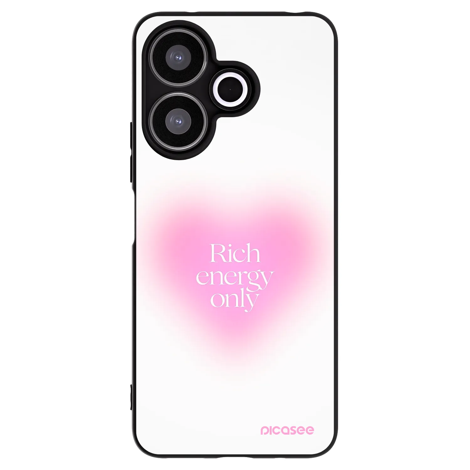 Picasee silikonowe czarne etui na Xiaomi Redmi 13 4G - Rich Energy