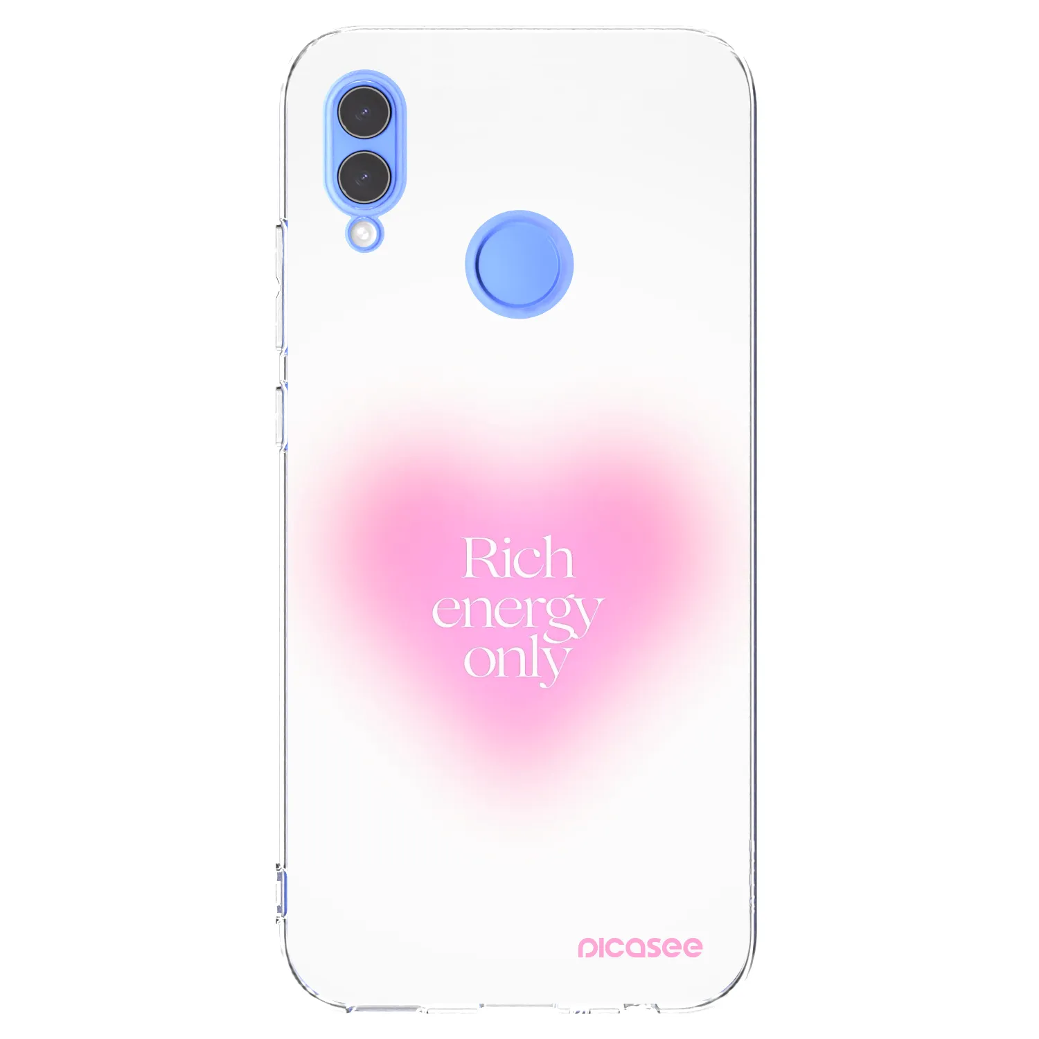 Picasee silikonowe przeźroczyste etui na Huawei P Smart 2019 - Rich Energy