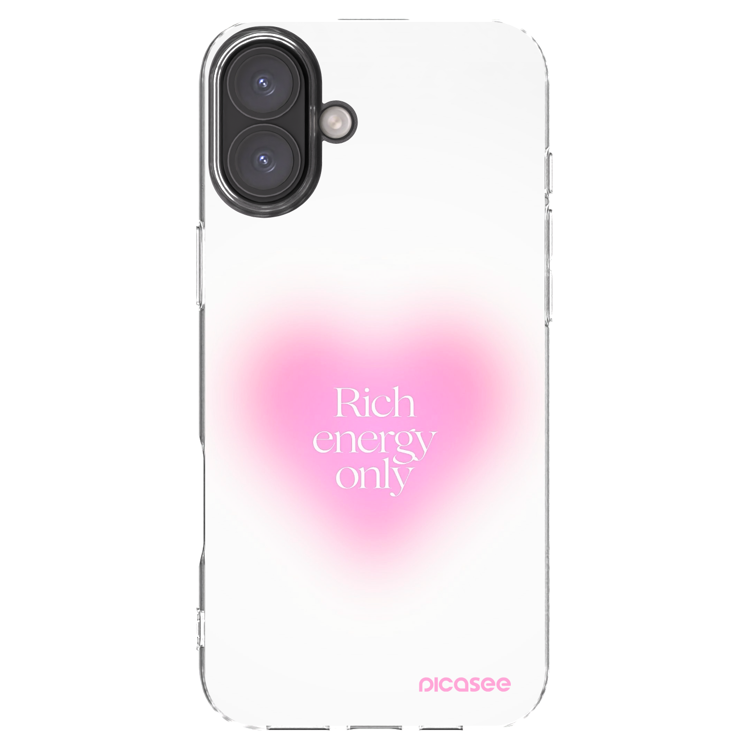 Picasee silikonowe przeźroczyste etui na Apple iPhone 16 Plus - Rich Energy