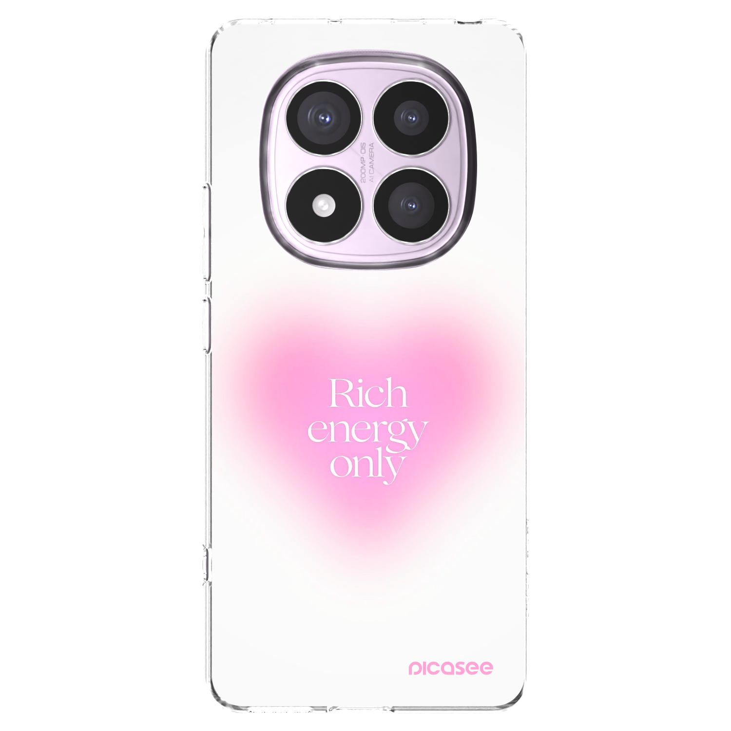 Picasee silikonowe przeźroczyste etui na Xiaomi Redmi Note 14 Pro 5G - Rich Energy