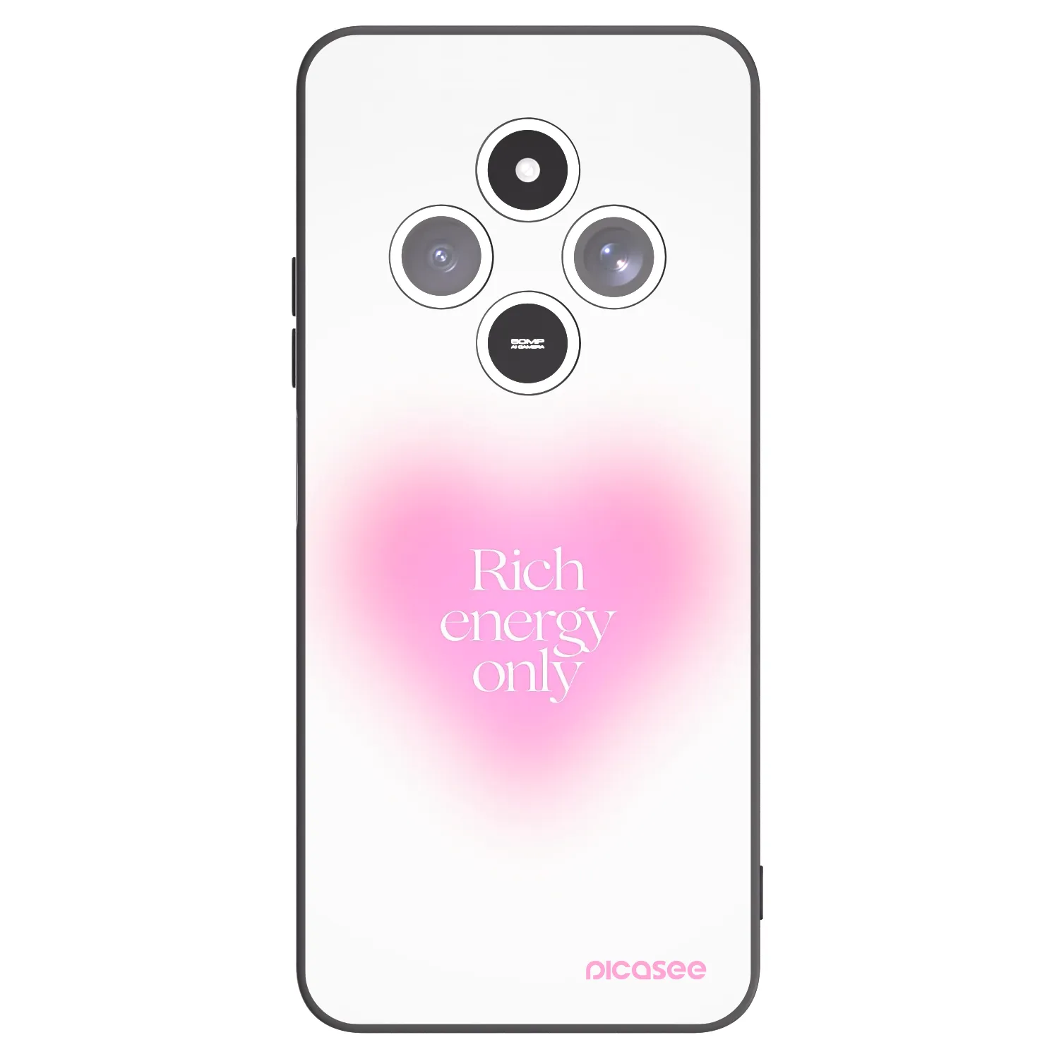 Picasee silikonowe czarne etui na Xiaomi Redmi 14C - Rich Energy