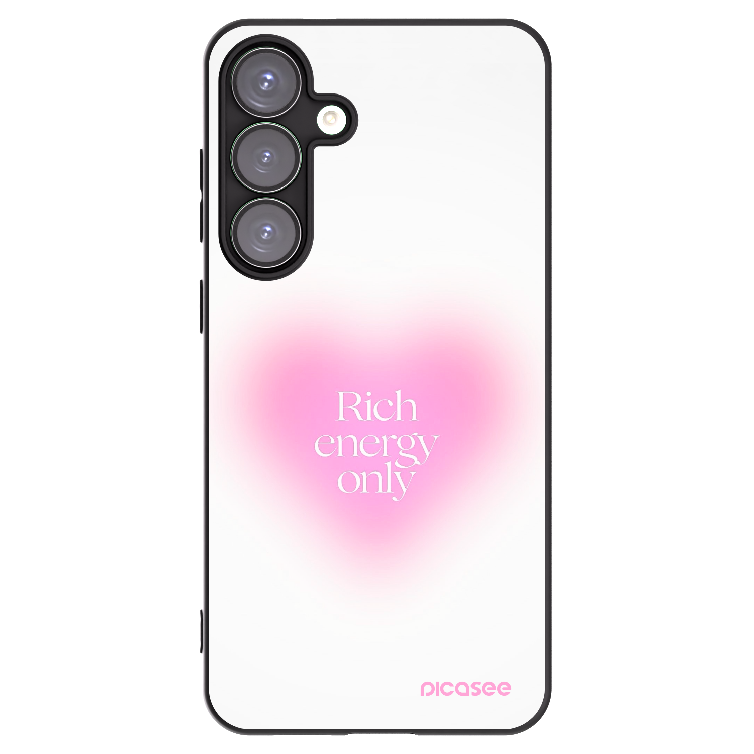 Picasee silikonowe czarne etui na Samsung Galaxy S25+ 5G - Rich Energy