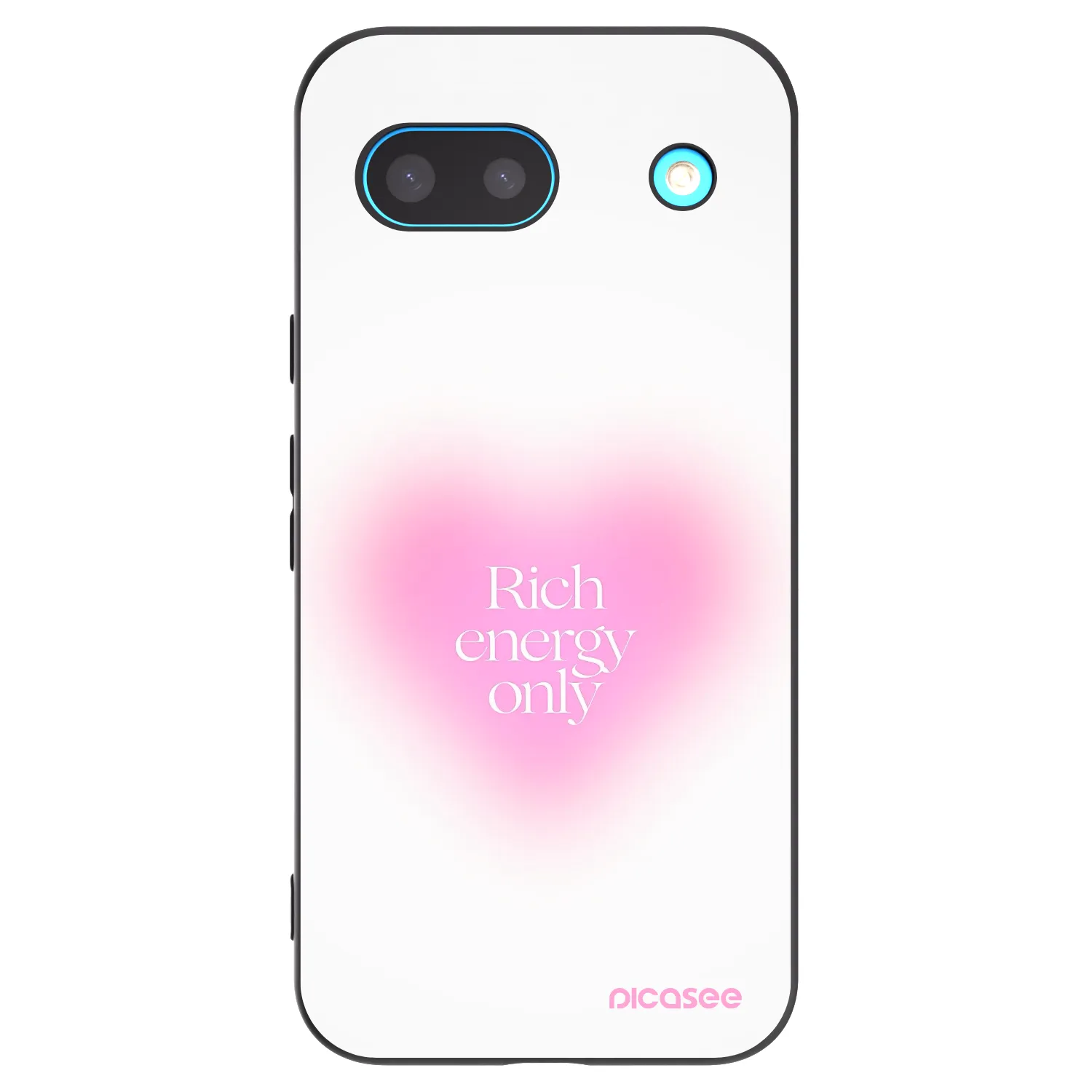 Picasee silikonowe czarne etui na Google Pixel 8a - Rich Energy