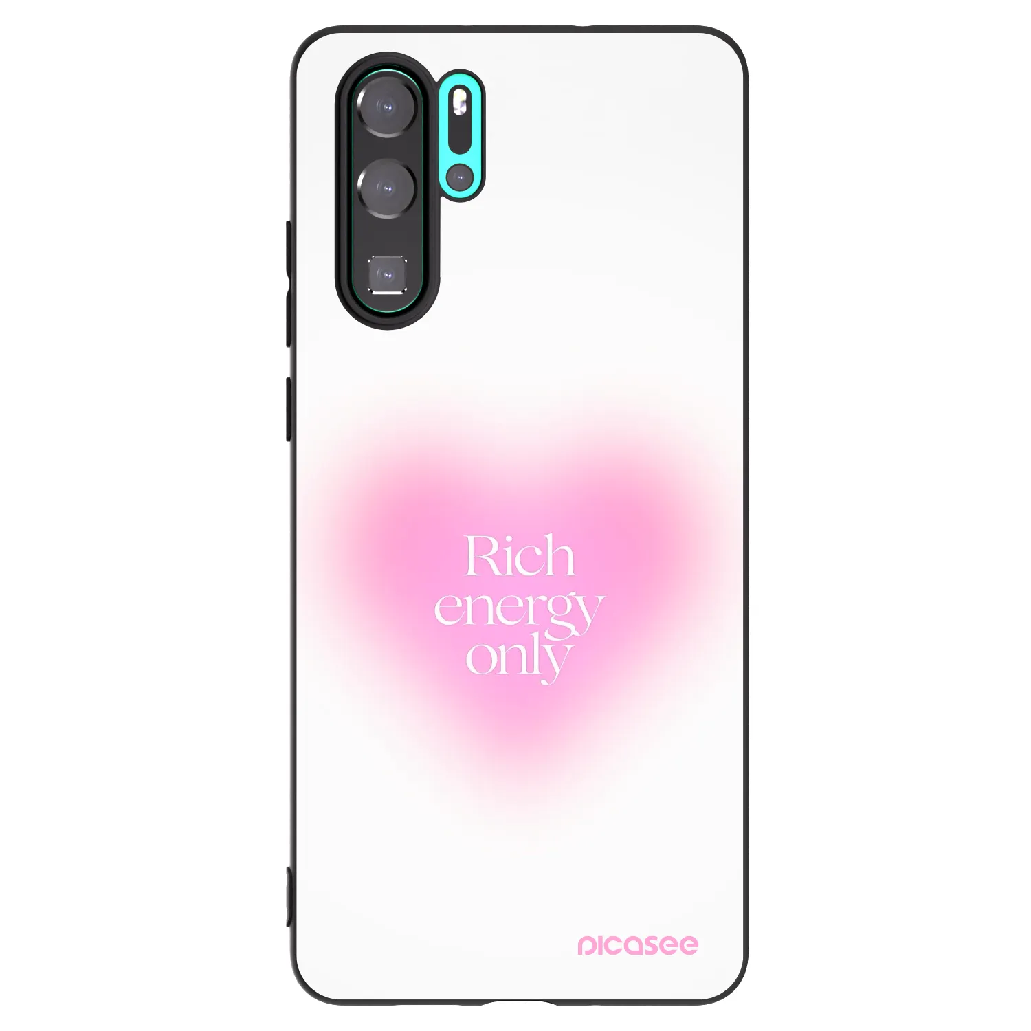 Picasee silikonowe czarne etui na Huawei P30 Pro - Rich Energy