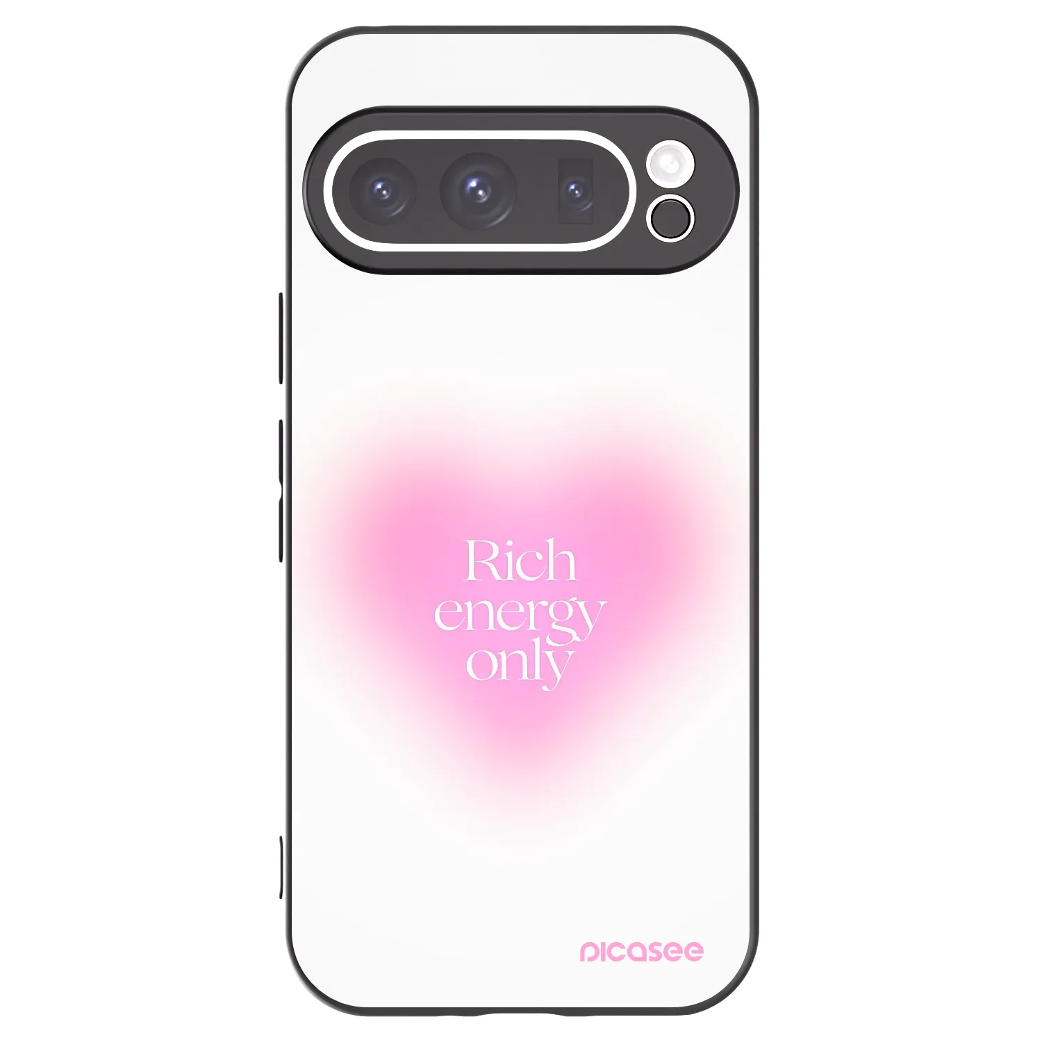 Picasee silikonowe czarne etui na Google Pixel 9 Pro - Rich Energy