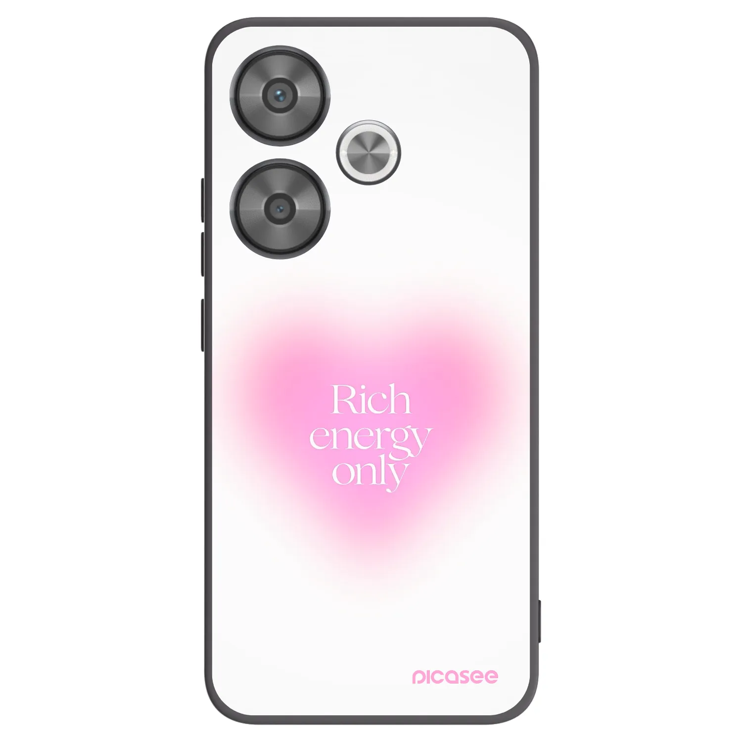 Picasee silikonowe czarne etui na Xiaomi Poco F6 - Rich Energy