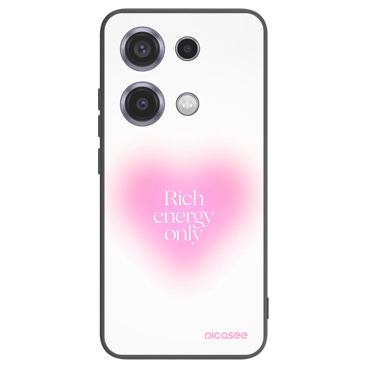 Picasee silikonowe czarne etui na Xiaomi Redmi Note 14S - Rich Energy
