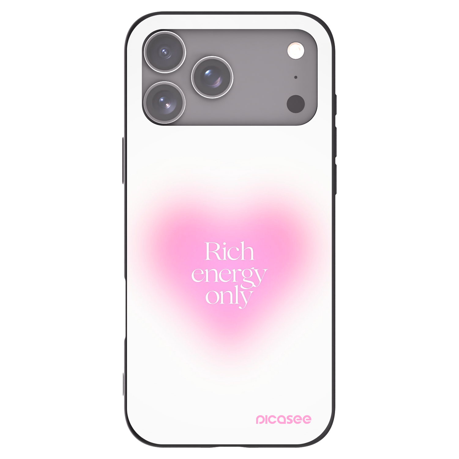 Picasee silikonowe czarne etui na Apple iPhone 17 Pro Max - Rich Energy