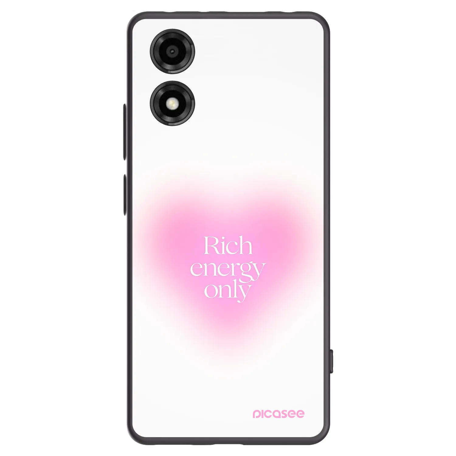 Picasee silikonowe czarne etui na Motorola Moto E14 - Rich Energy