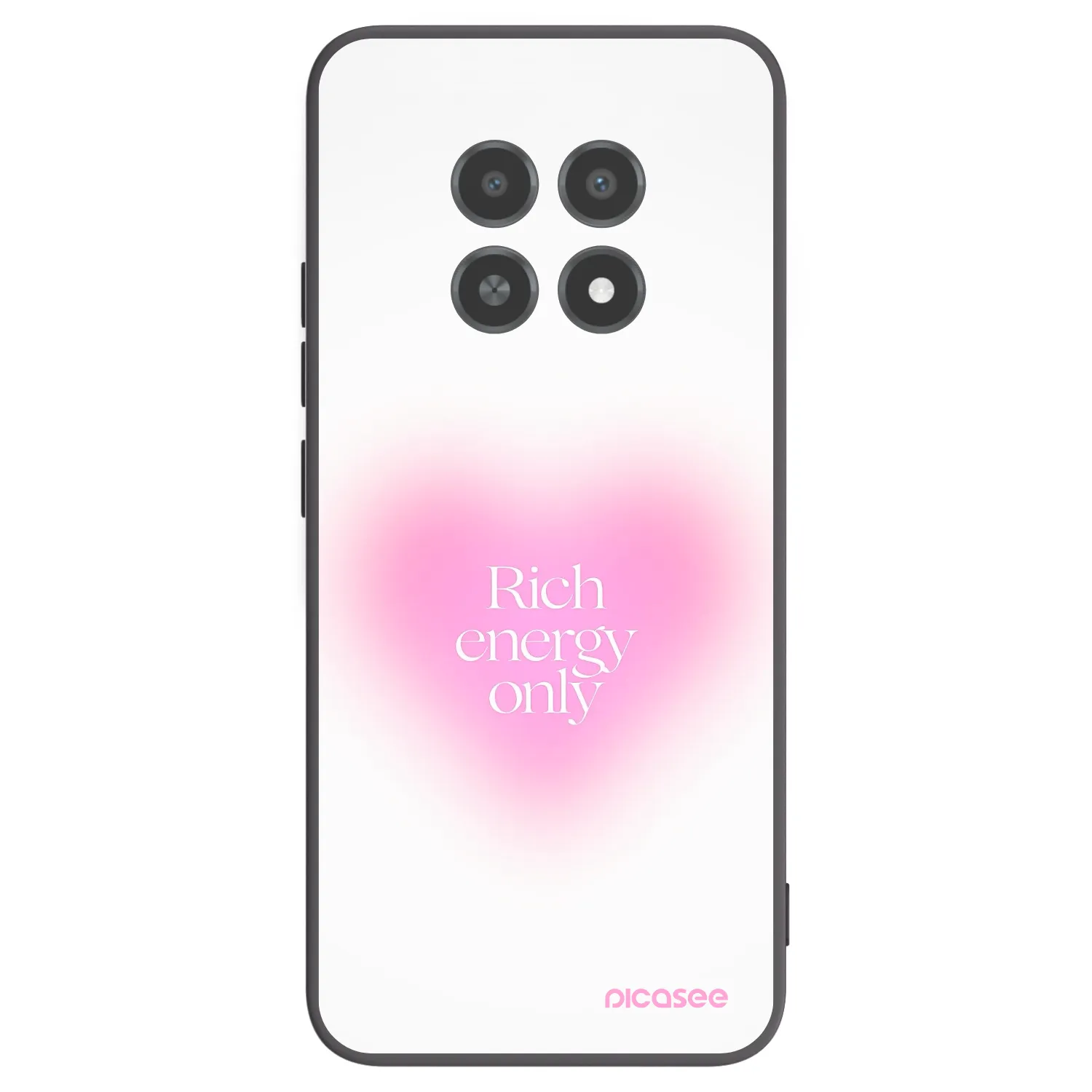 Picasee silikonowe czarne etui na Realme 12X - Rich Energy