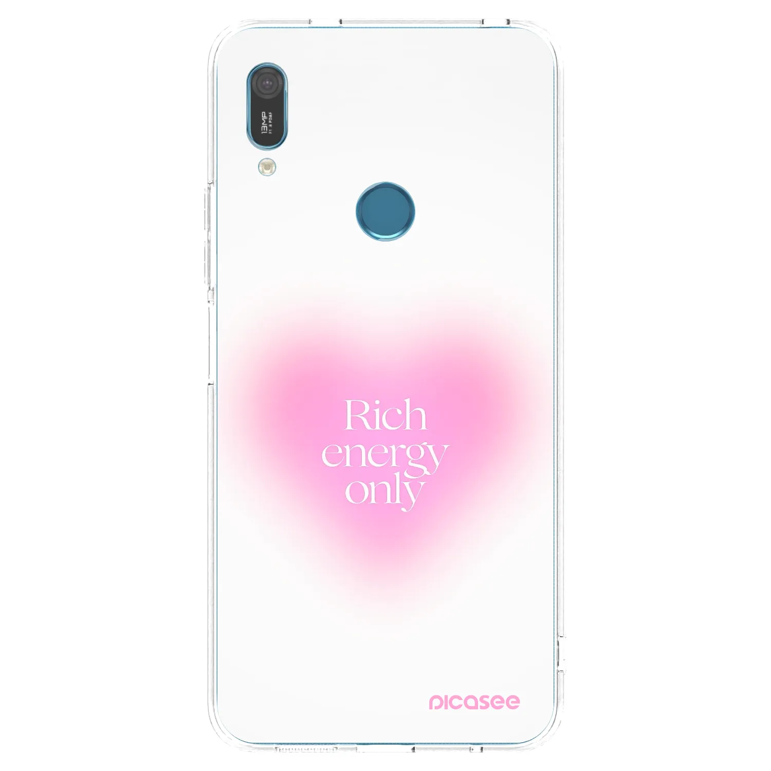 Picasee silikonowe przeźroczyste etui na Huawei Y6 2019 - Rich Energy