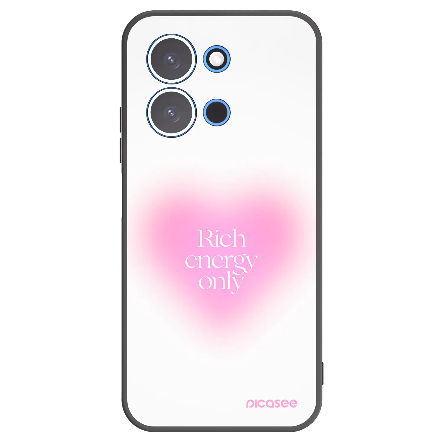 Picasee silikonowe czarne etui na Xiaomi Redmi 15C 4G - Rich Energy