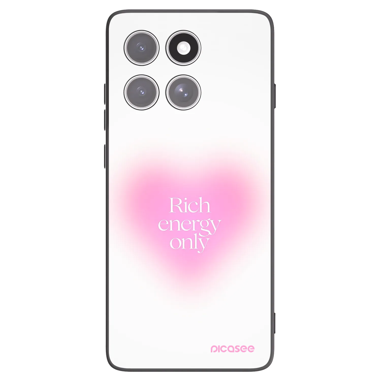 Picasee silikonowe czarne etui na Motorola Edge 60 Fusion - Rich Energy