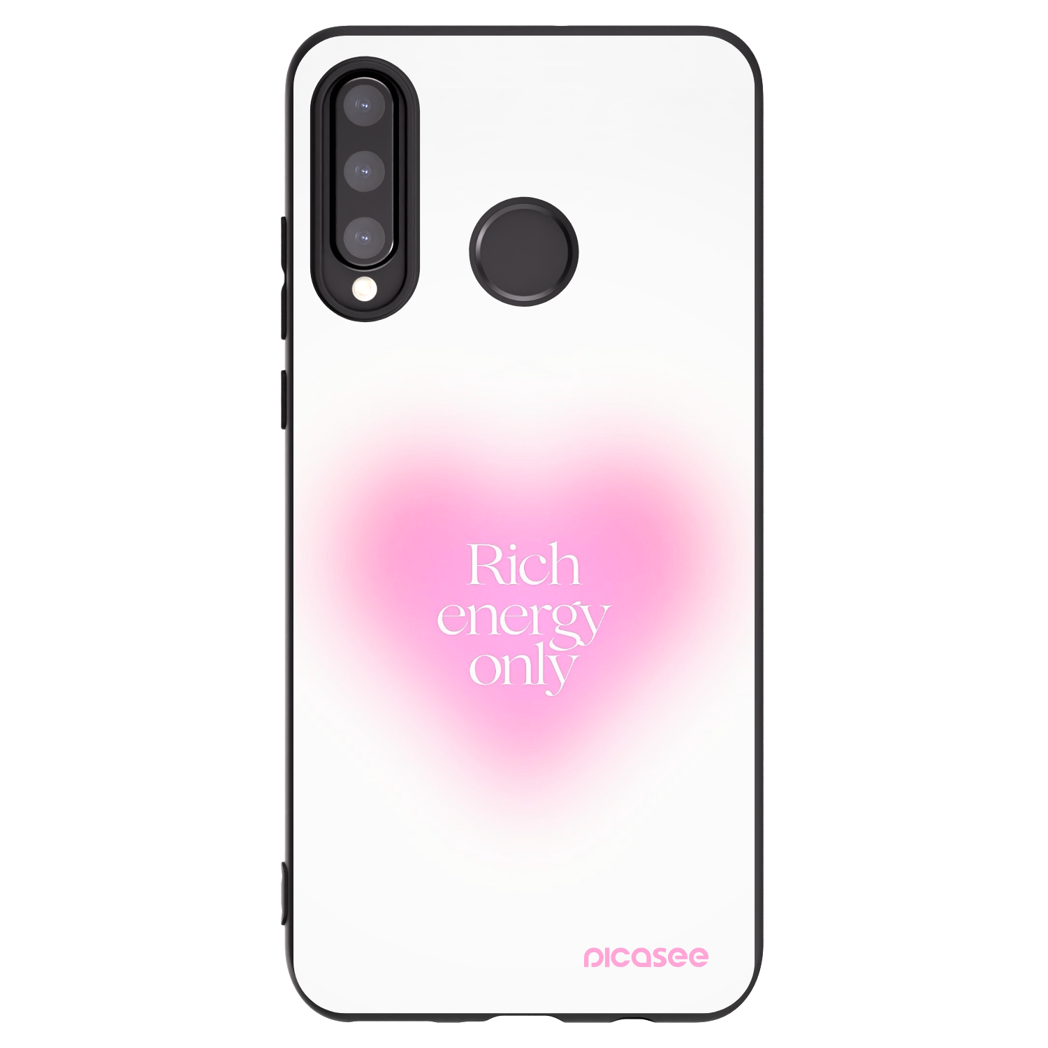 Picasee silikonowe czarne etui na Huawei P30 Lite - Rich Energy