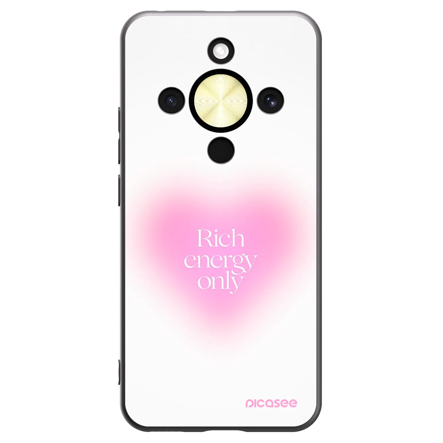 Picasee silikonowe czarne etui na Honor Magic8 Lite 5G - Rich Energy