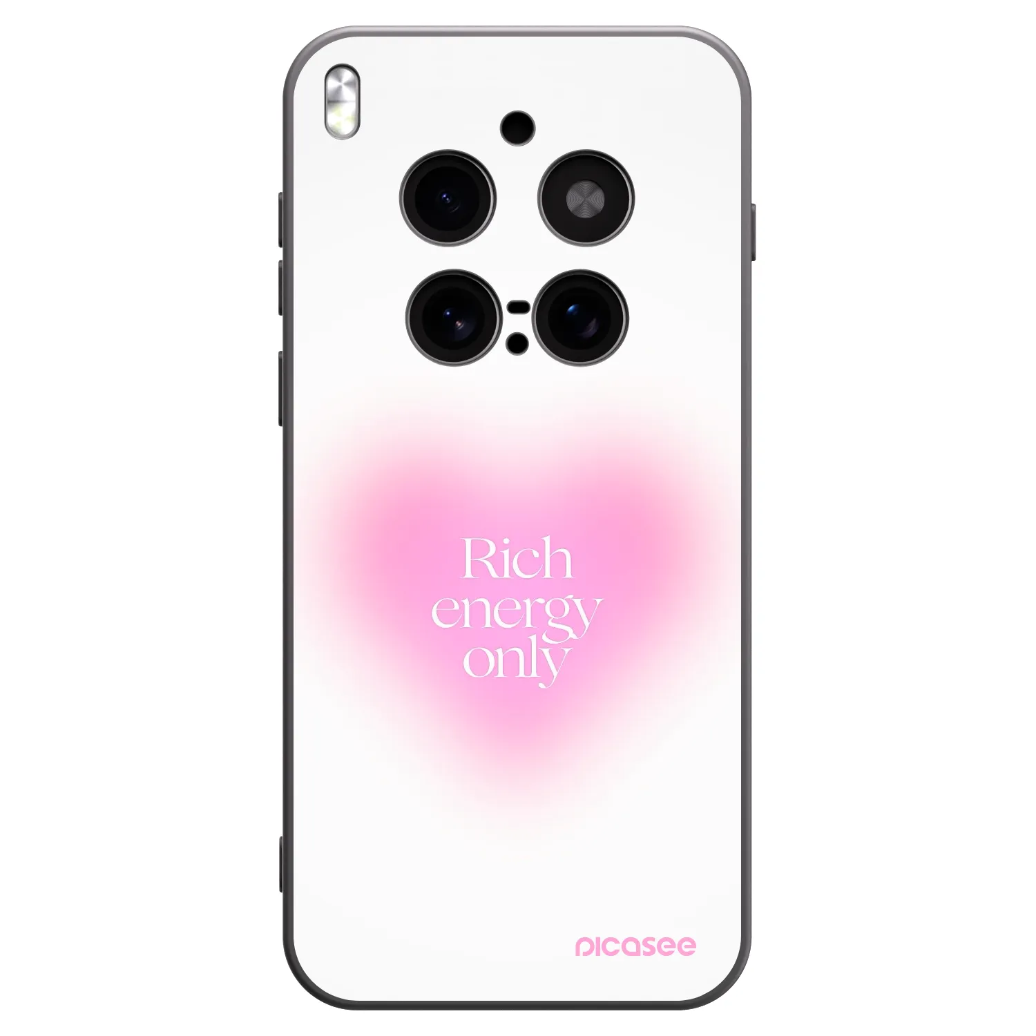 Picasee silikonowe czarne etui na Vivo X300 Pro - Rich Energy