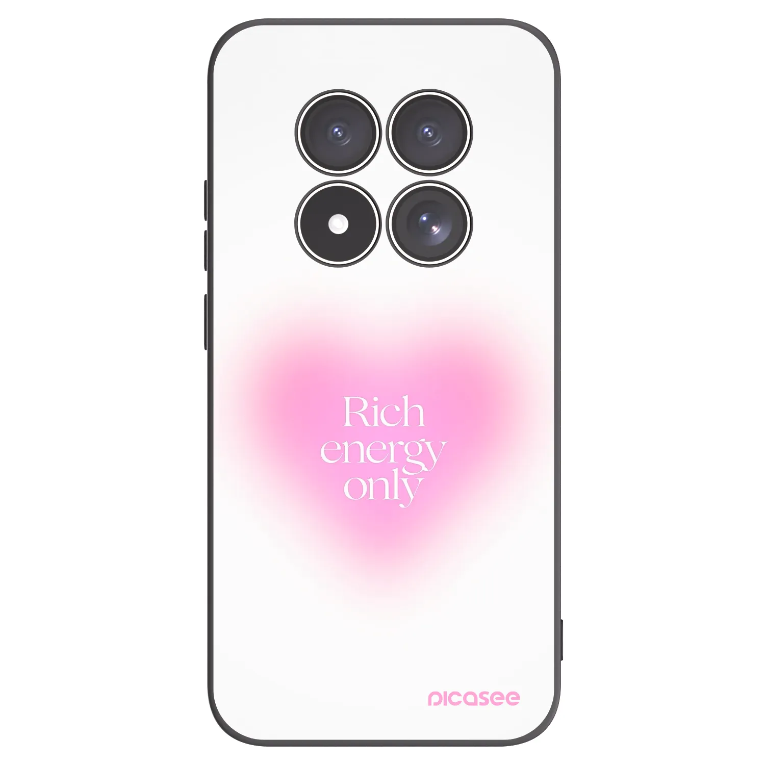Picasee silikonowe czarne etui na Xiaomi Redmi Note 15 Pro 5G - Rich Energy