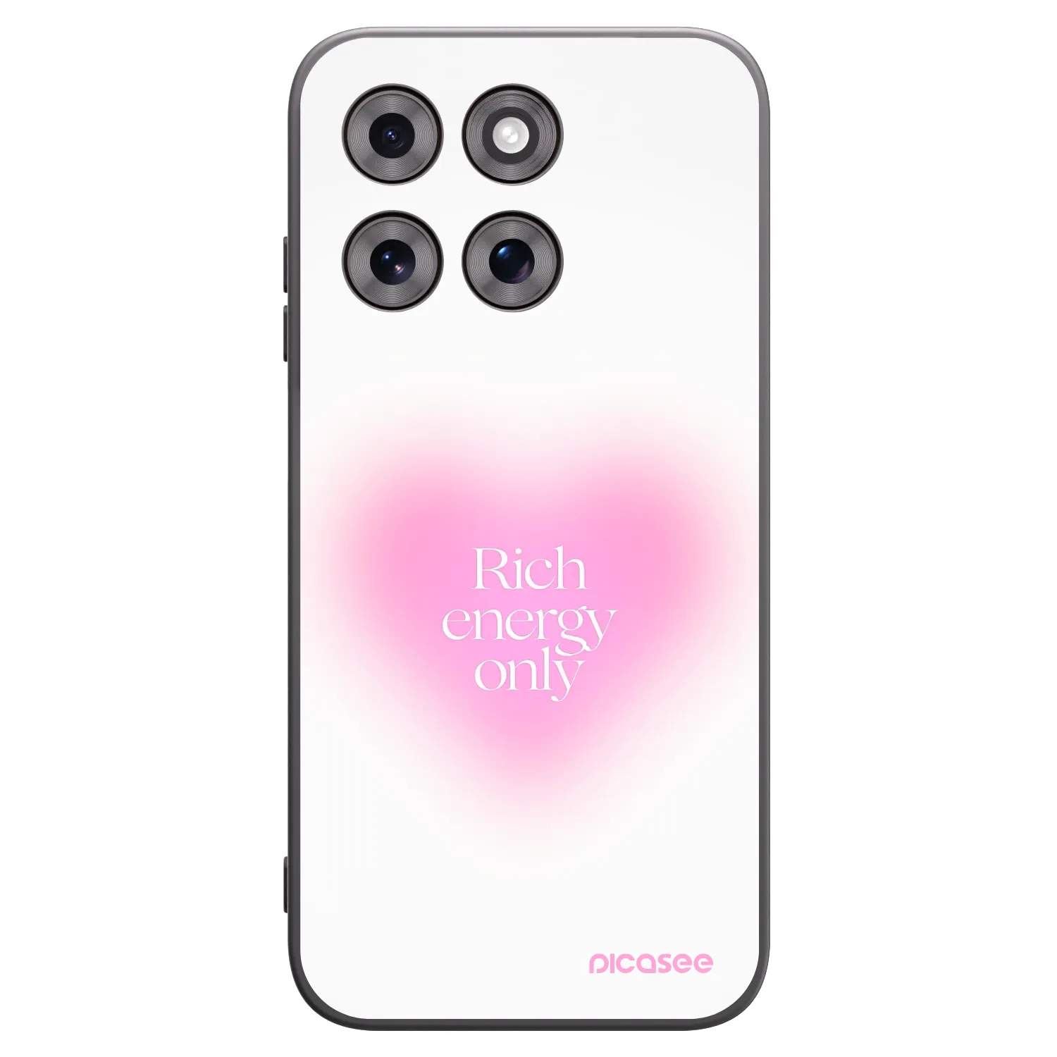 Picasee silikonowe czarne etui na Motorola Moto G77 - Rich Energy