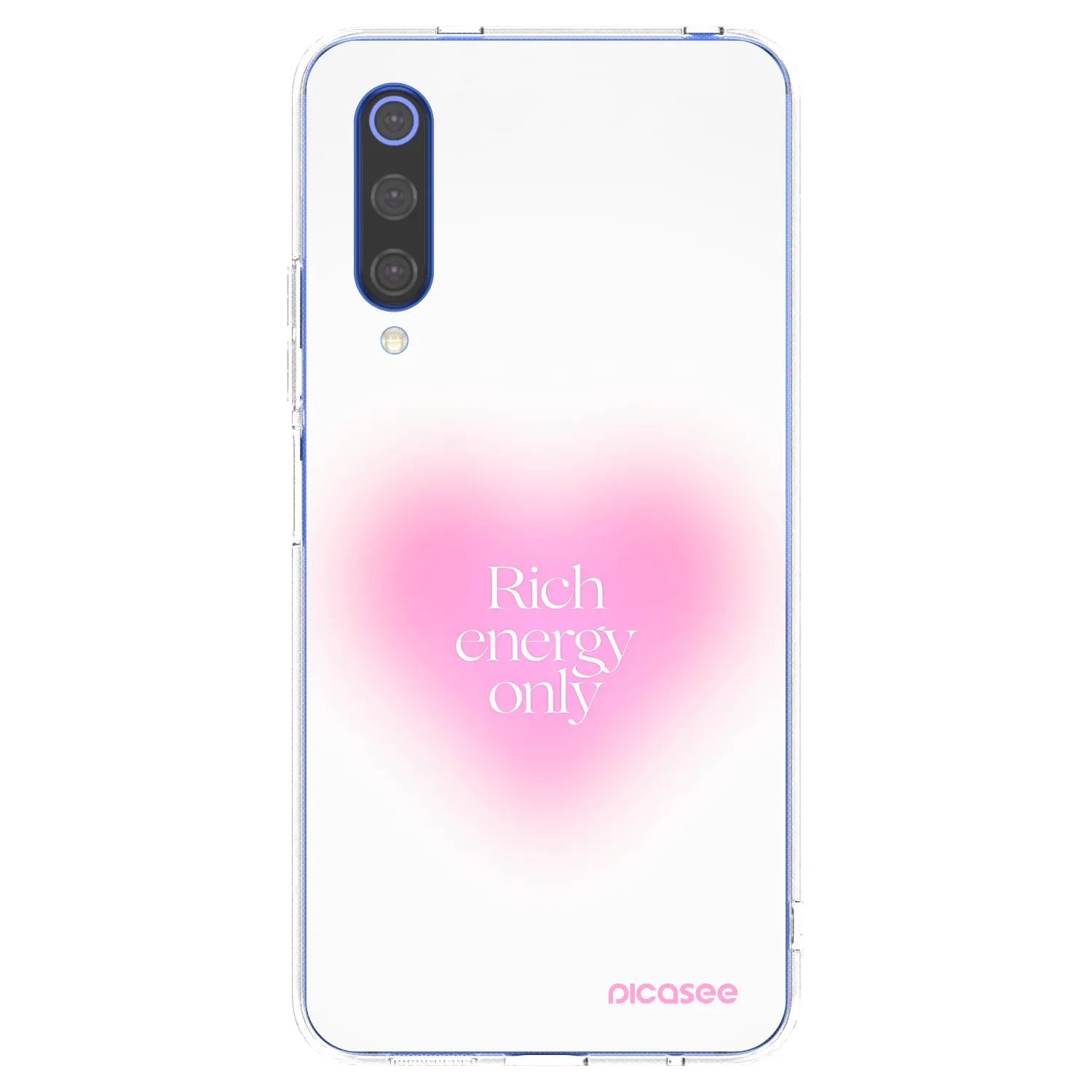 Picasee silikonowe przeźroczyste etui na Xiaomi Mi 9 SE - Rich Energy