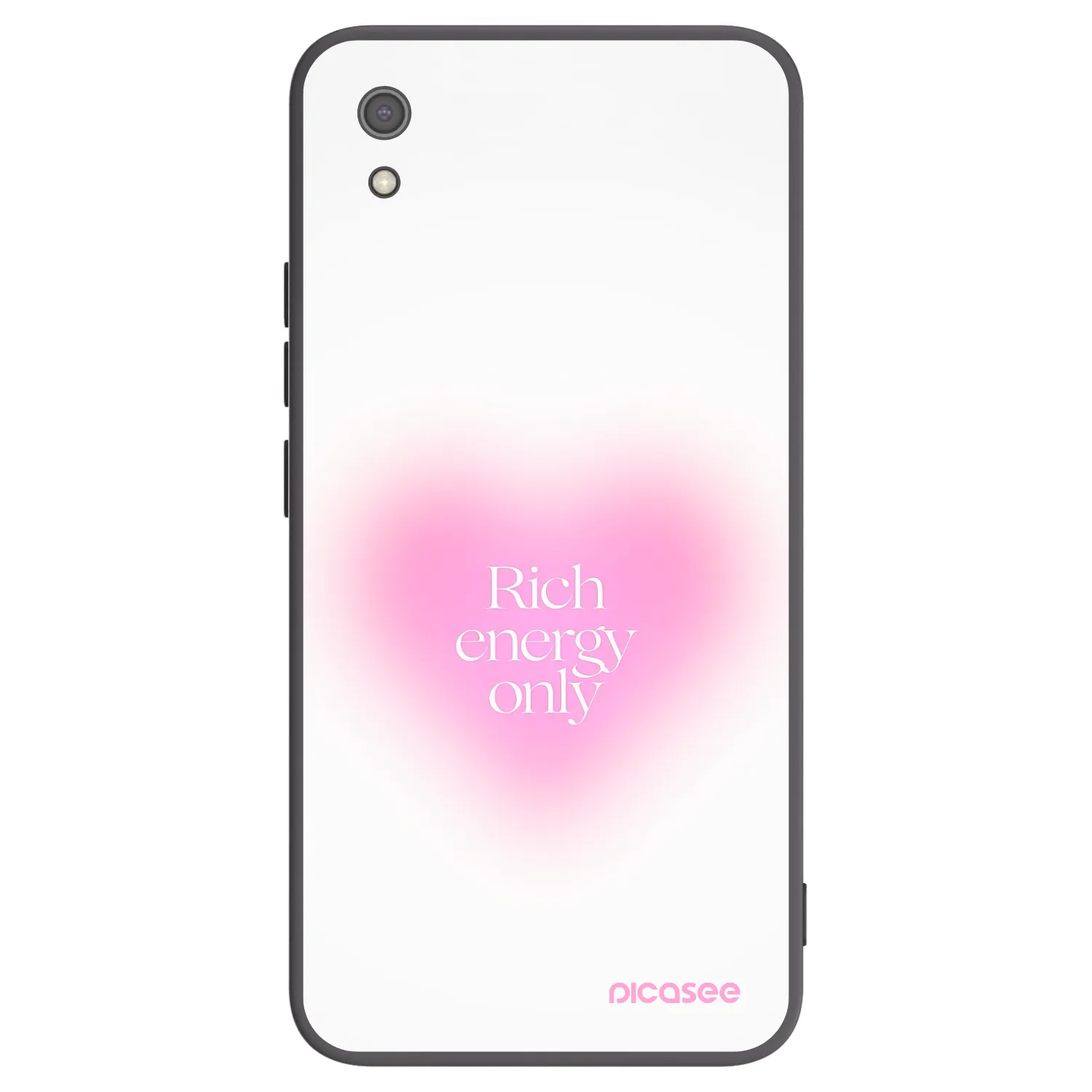 Picasee silikonowe czarne etui na Xiaomi Redmi 7A - Rich Energy