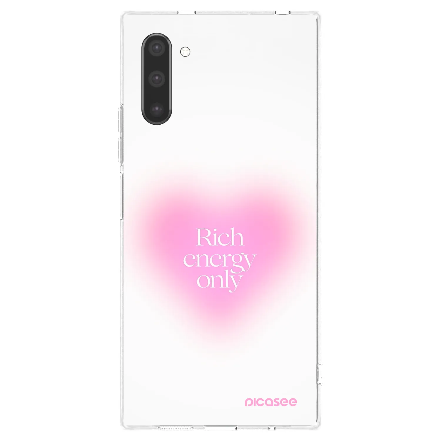 Picasee silikonowe przeźroczyste etui na Samsung Galaxy Note 10 N970F - Rich Energy
