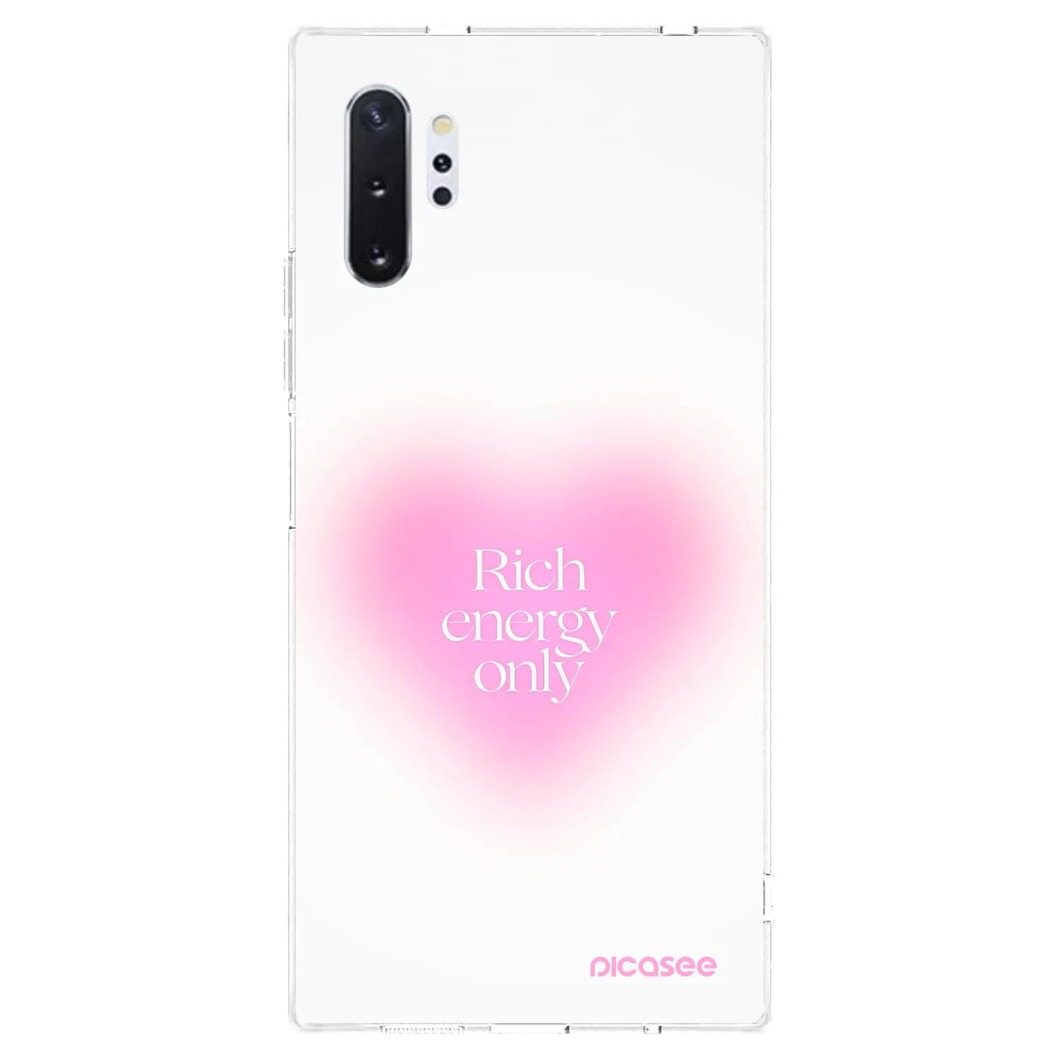 Picasee silikonowe przeźroczyste etui na Samsung Galaxy Note 10+ N975F - Rich Energy