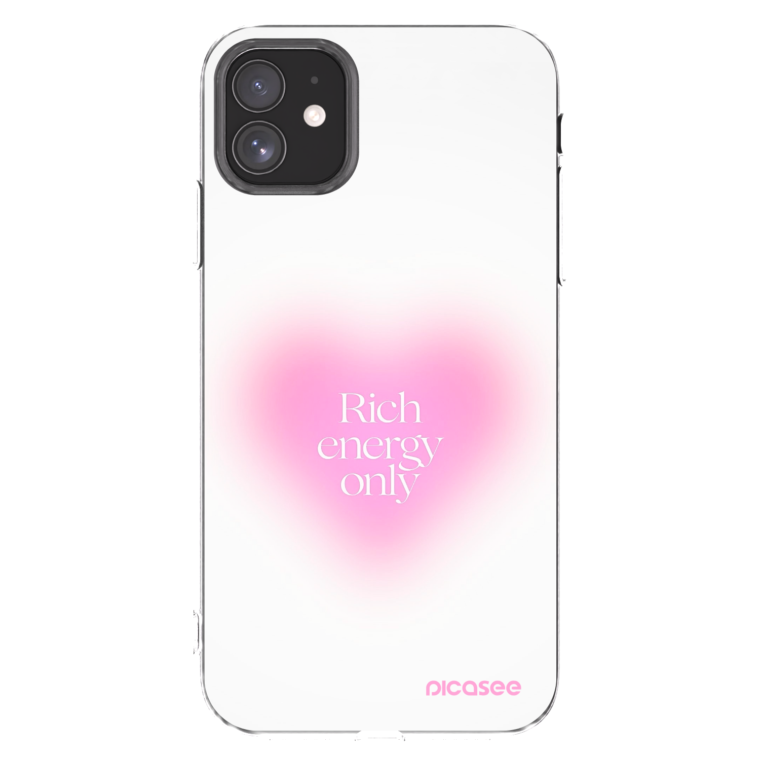 Picasee silikonowe przeźroczyste etui na Apple iPhone 11 - Rich Energy