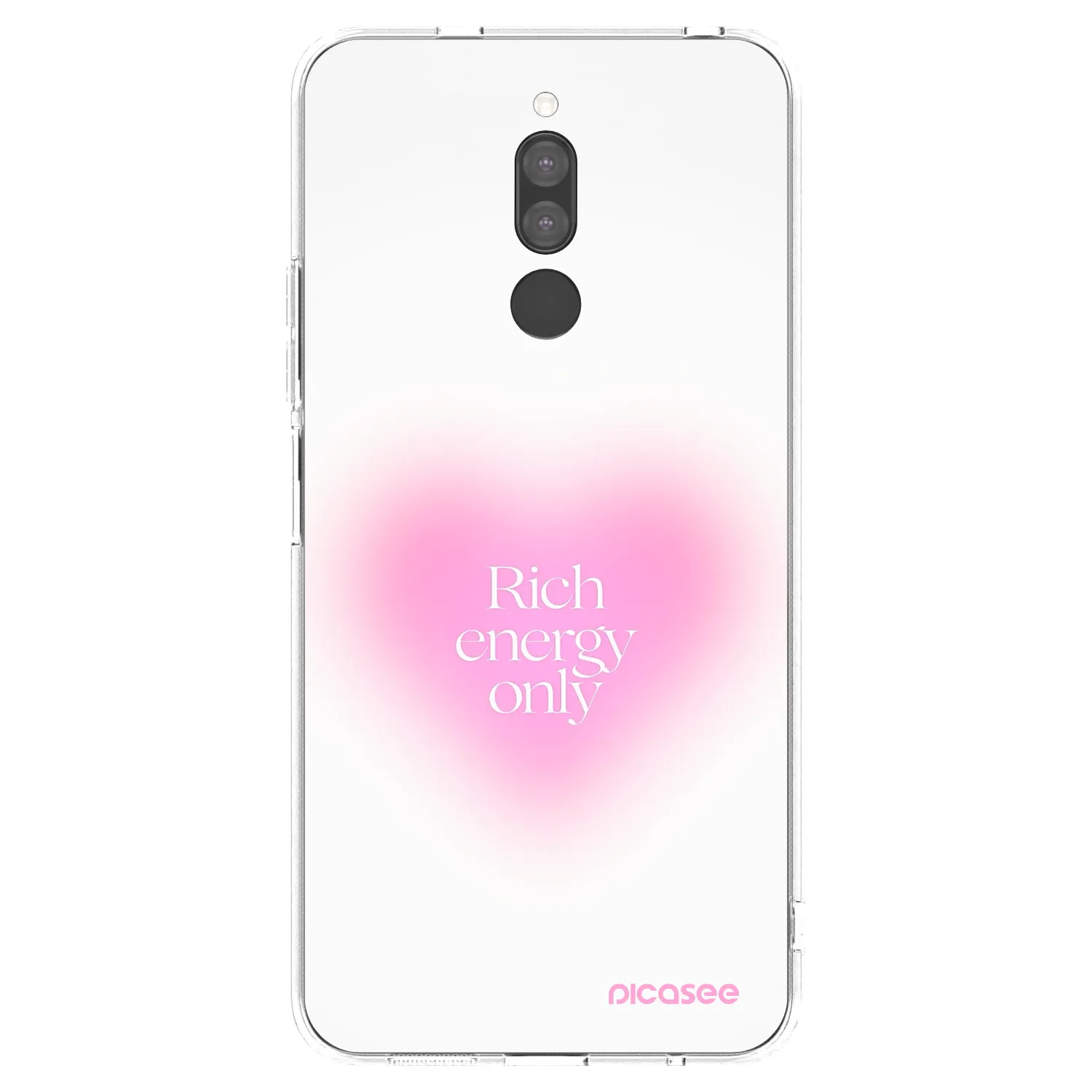Picasee silikonowe przeźroczyste etui na Xiaomi Redmi 8 - Rich Energy