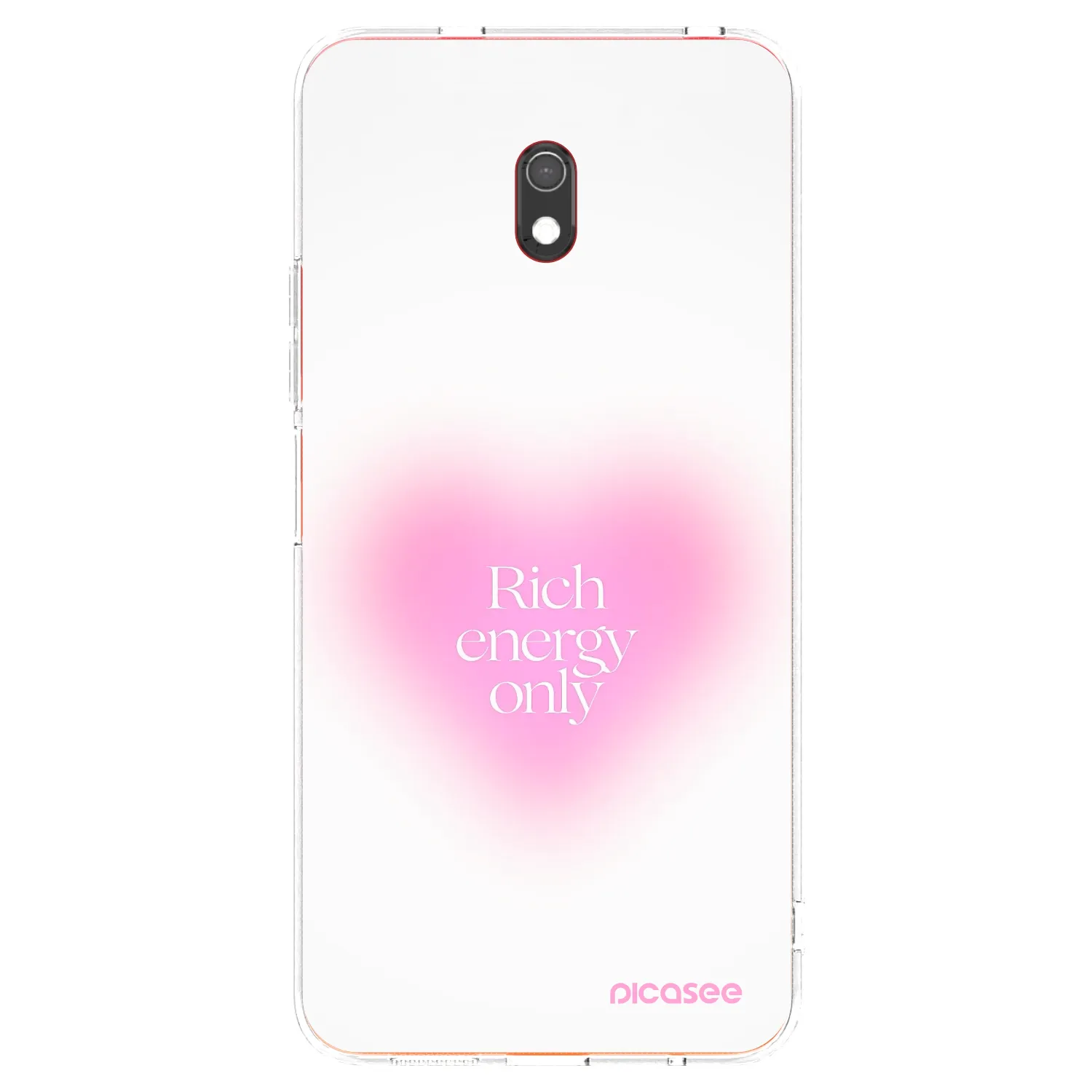 Picasee silikonowe przeźroczyste etui na Xiaomi Redmi 8A - Rich Energy