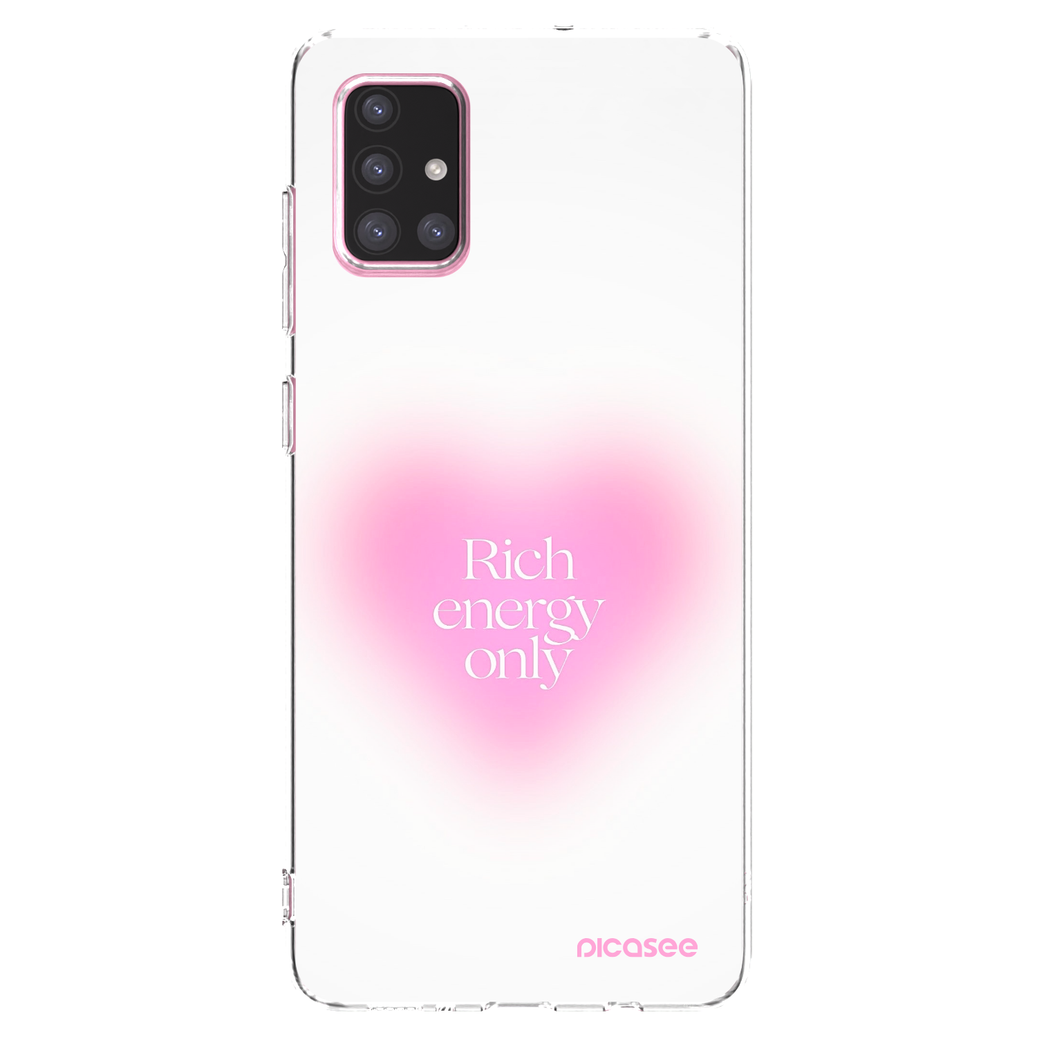 Picasee silikonowe przeźroczyste etui na Samsung Galaxy A71 A715F - Rich Energy