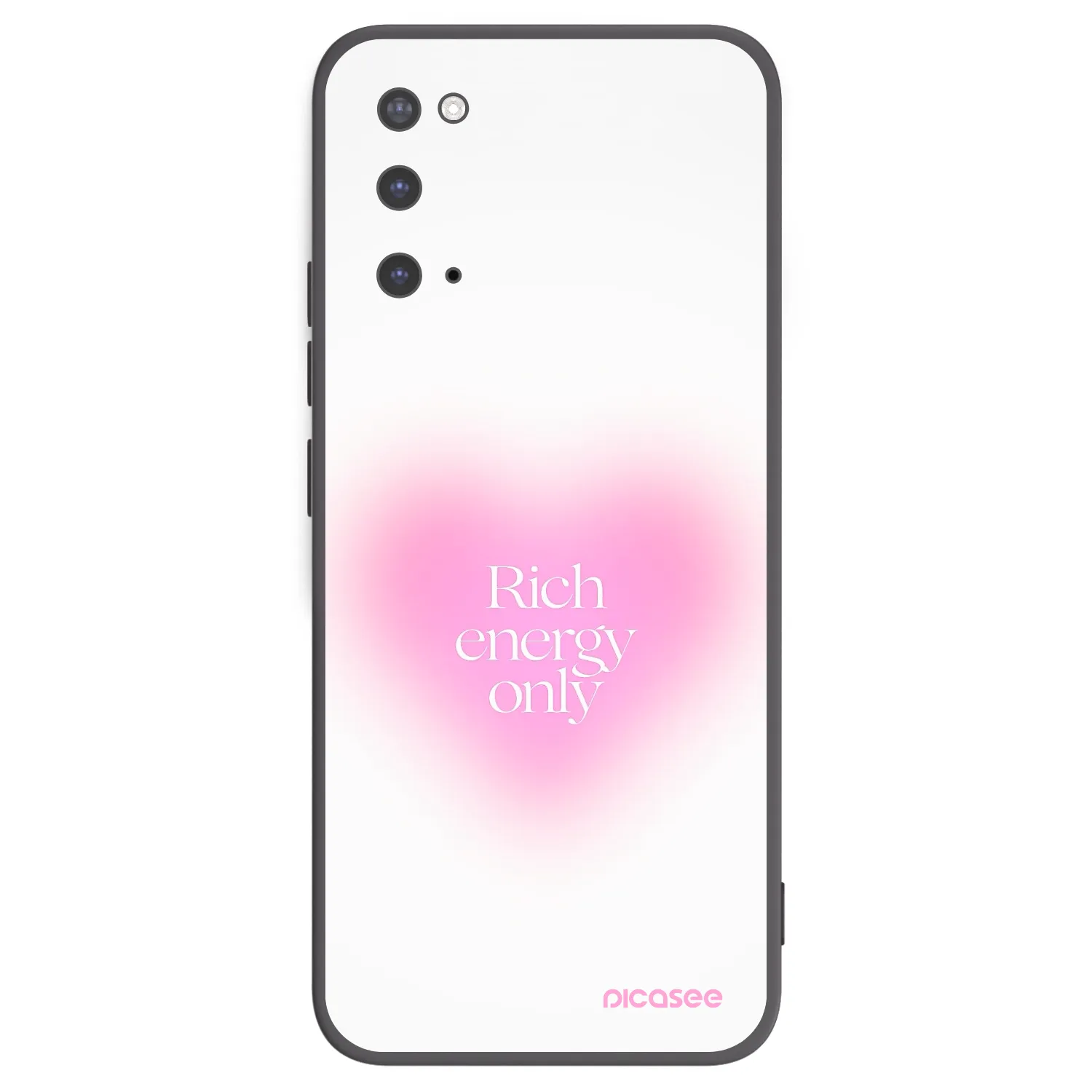 Picasee silikonowe czarne etui na Samsung Galaxy S20 G980F - Rich Energy