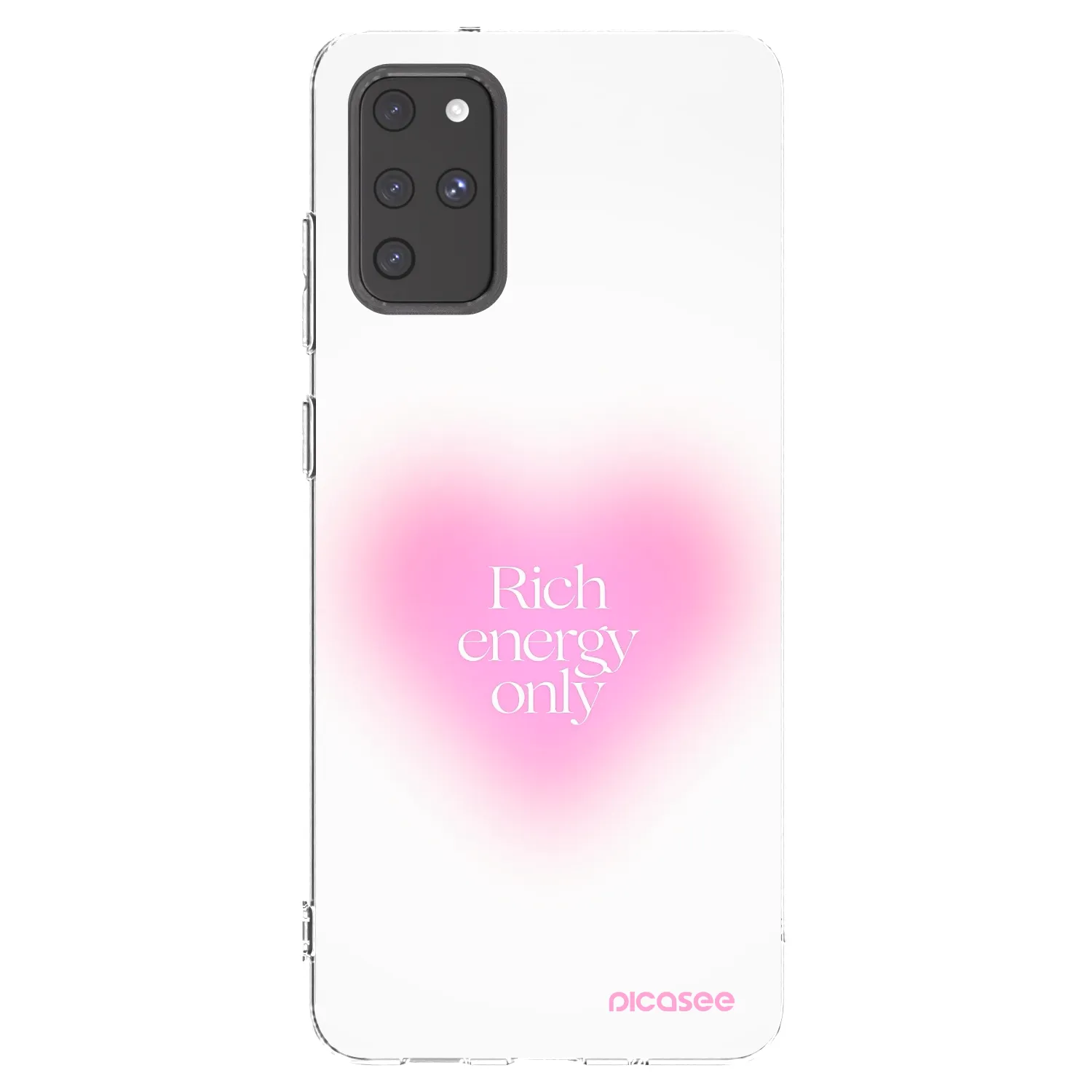 Picasee silikonowe przeźroczyste etui na Samsung Galaxy S20+ G985F - Rich Energy