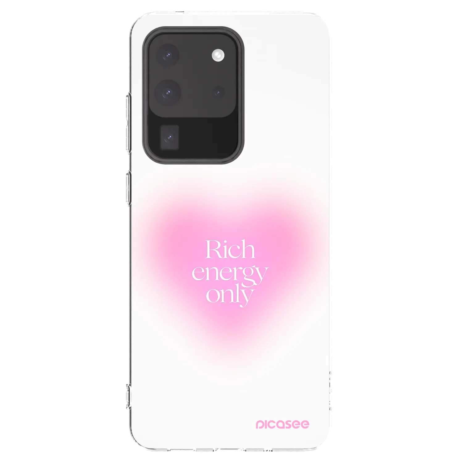 Picasee silikonowe przeźroczyste etui na Samsung Galaxy S20 Ultra 5G G988F - Rich Energy